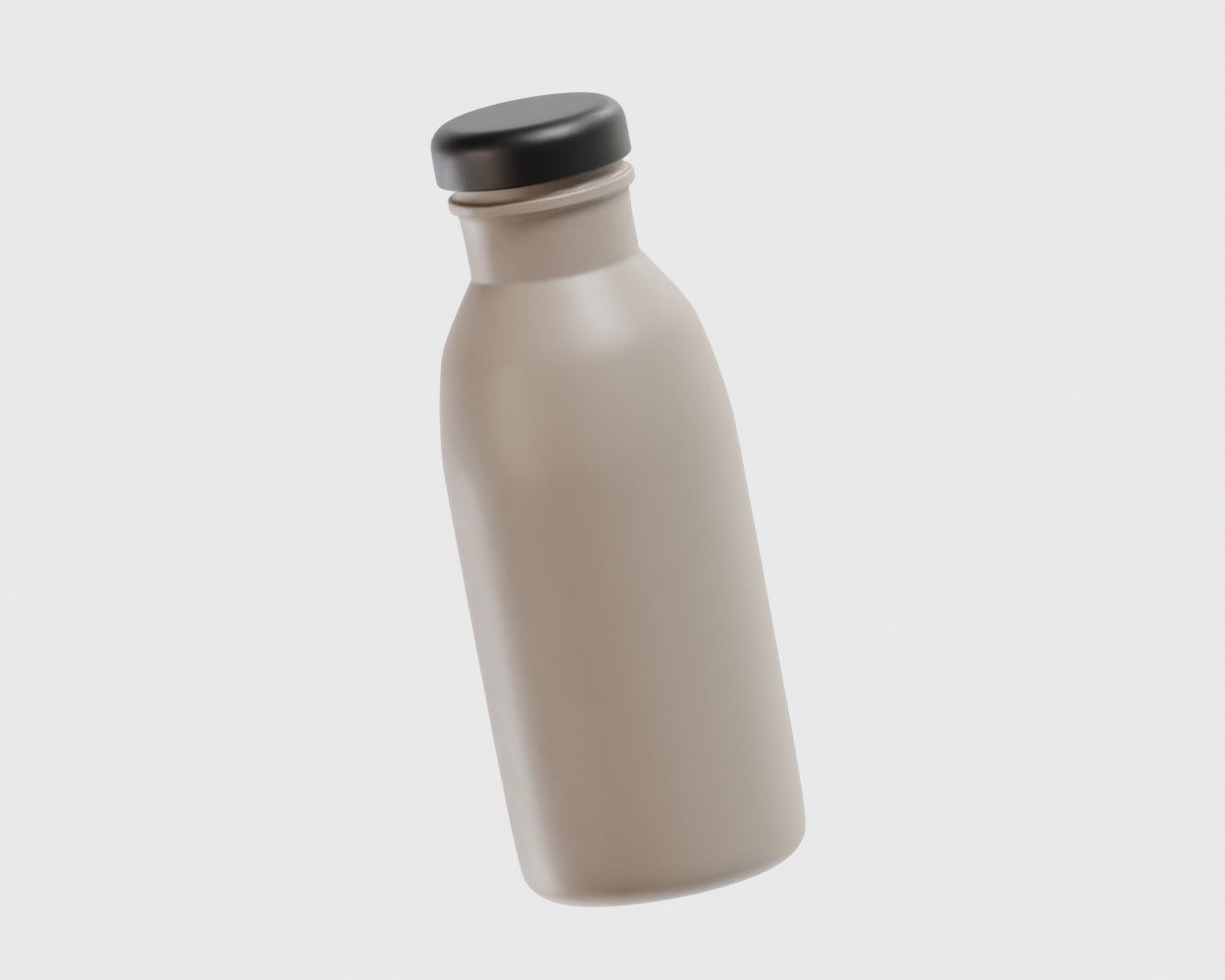 Milk Bottle 01 Low-poly 3D model_3