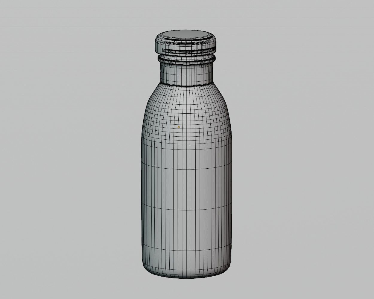 Milk Bottle 01 Low-poly 3D model_5