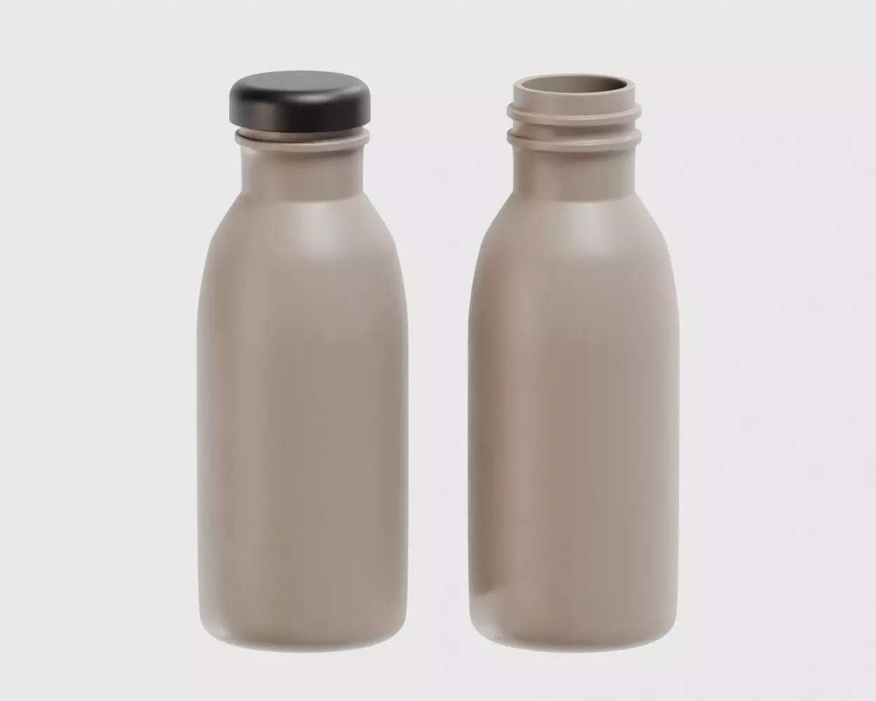 Milk Bottle 01 Low-poly 3D model_0