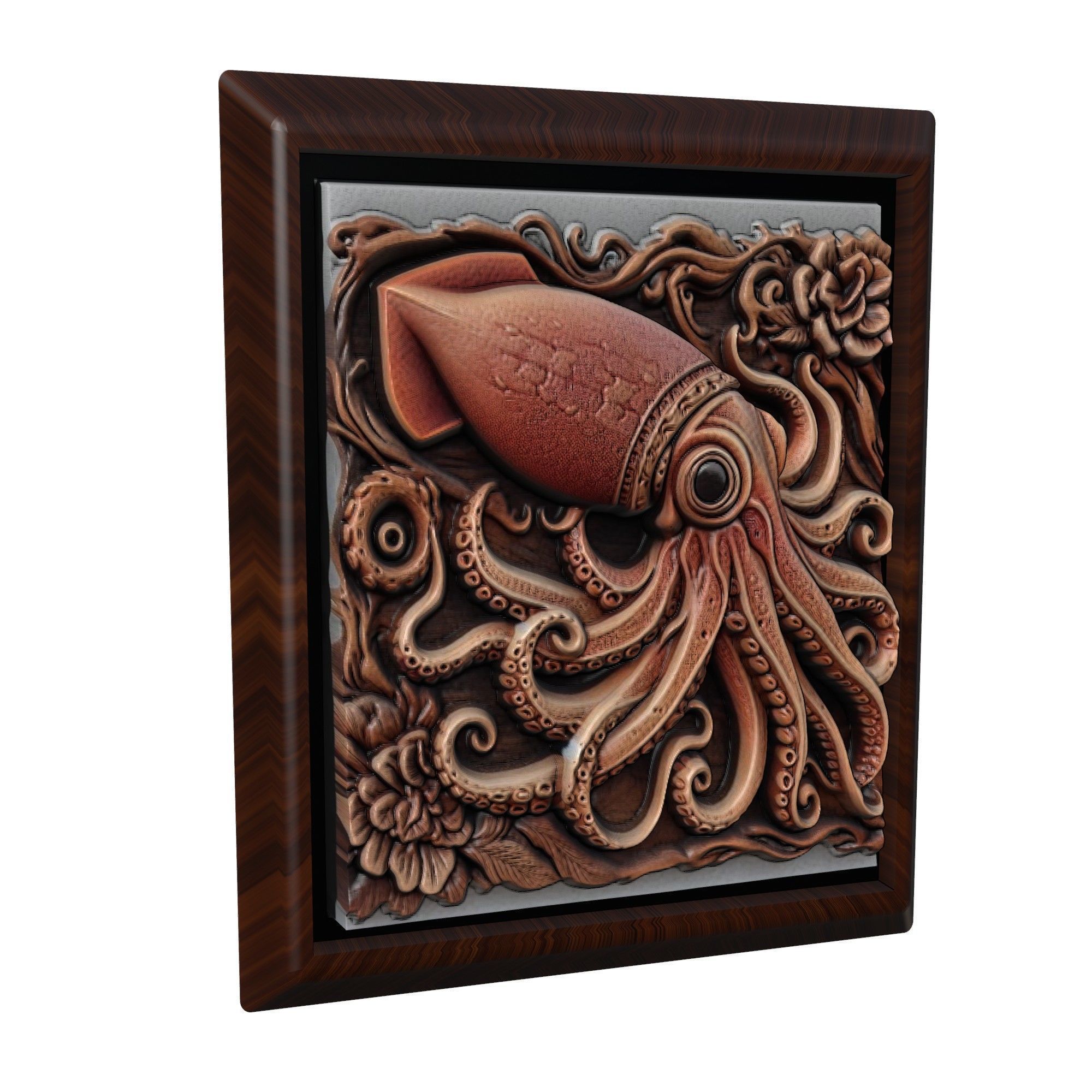 Squid Animal 3D print model_1