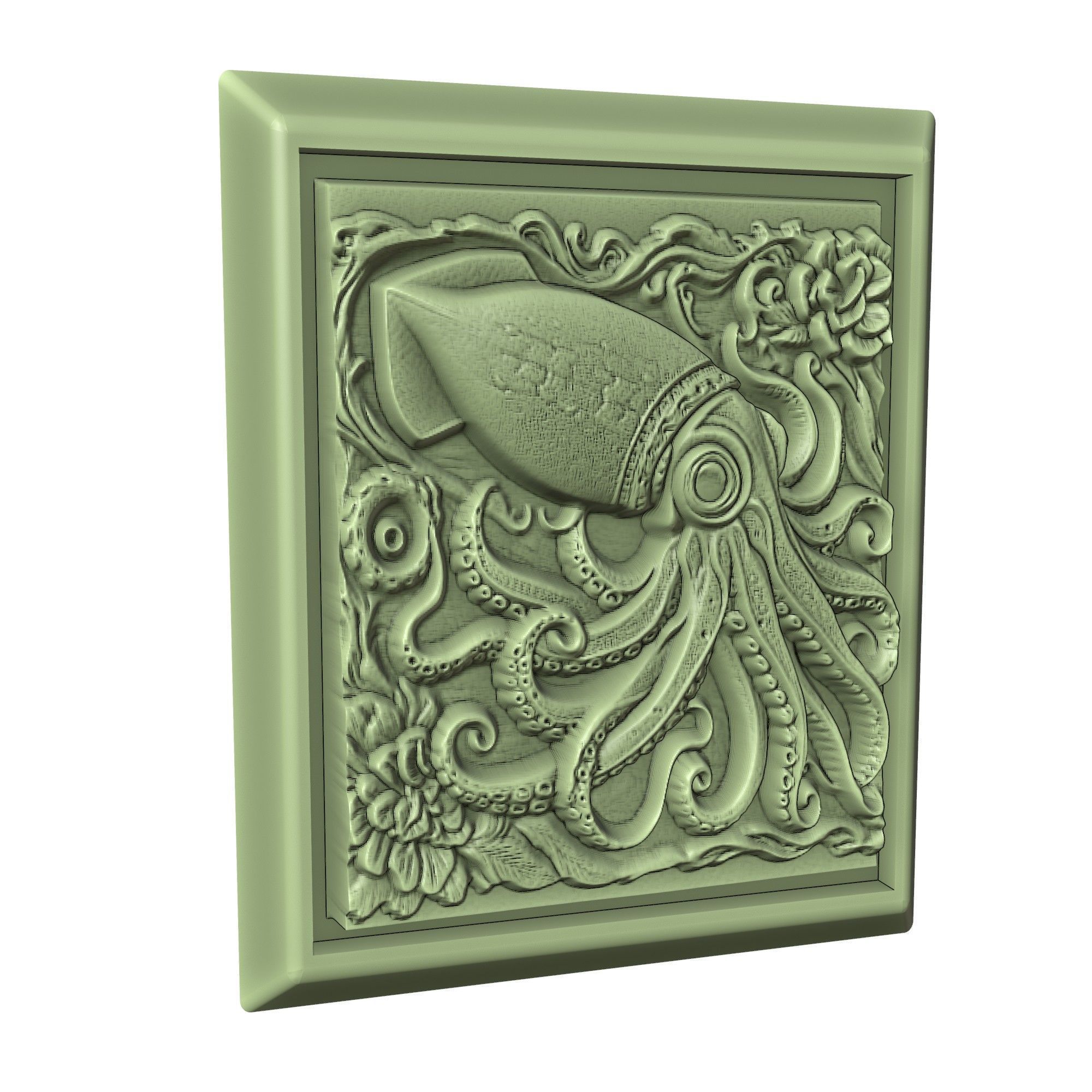 Squid Animal 3D print model_3