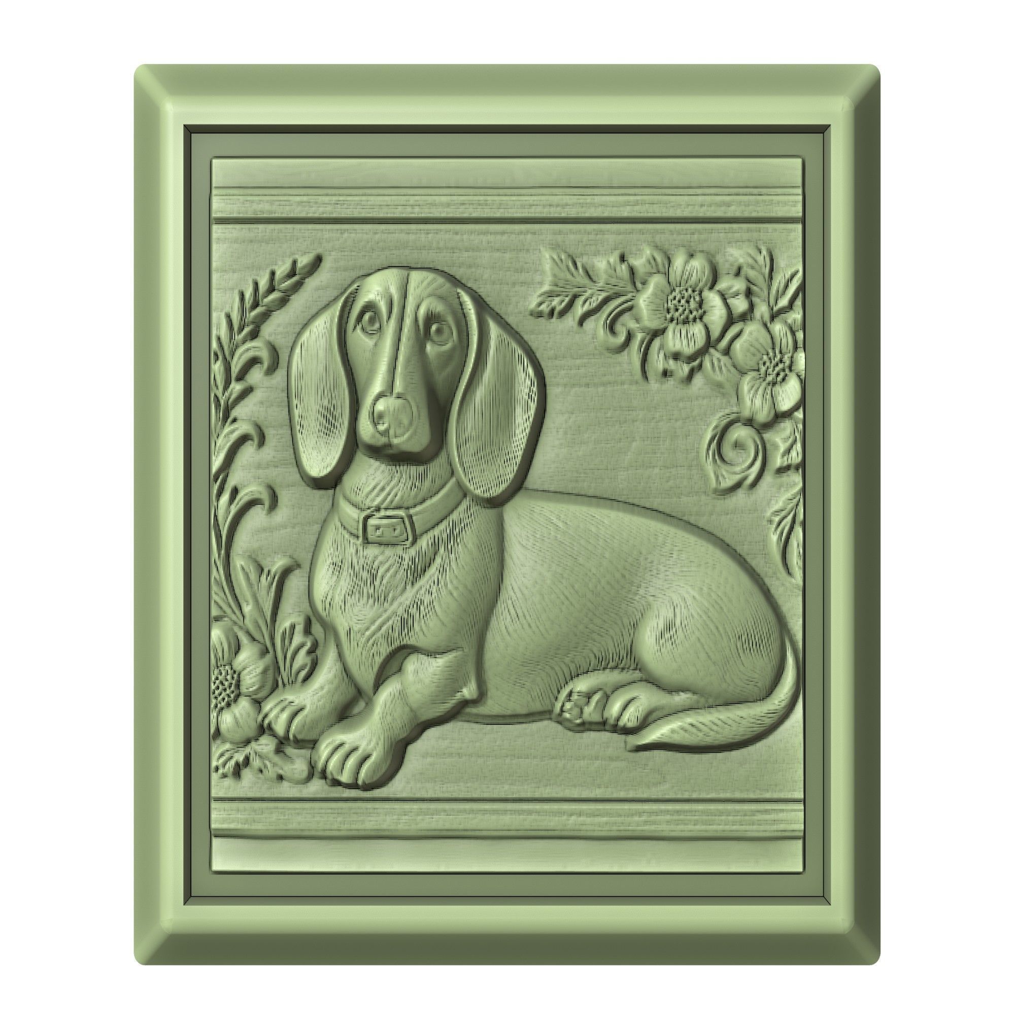 Dog Dachshund Animal 3D print model_2