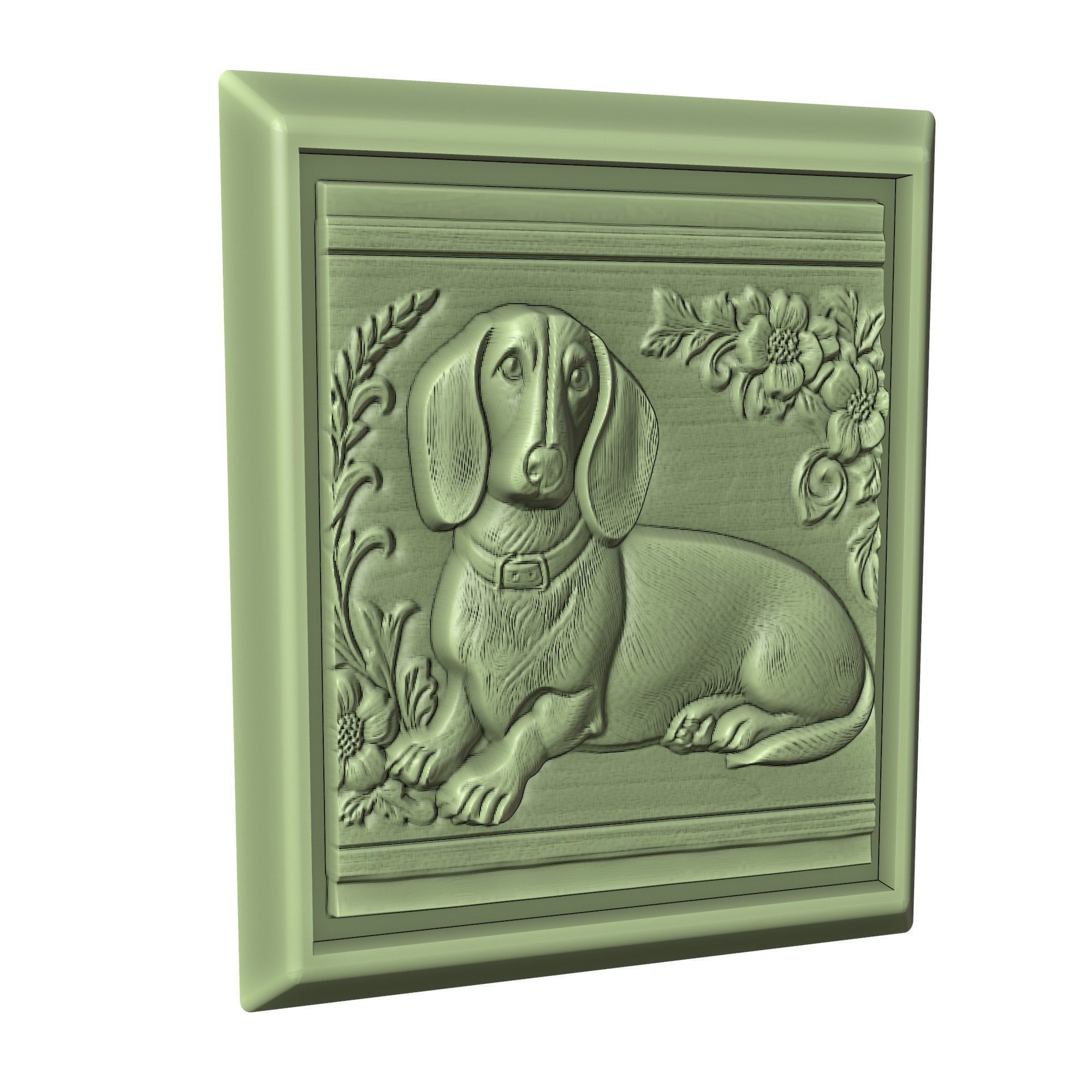 Dog Dachshund Animal 3D print model_3