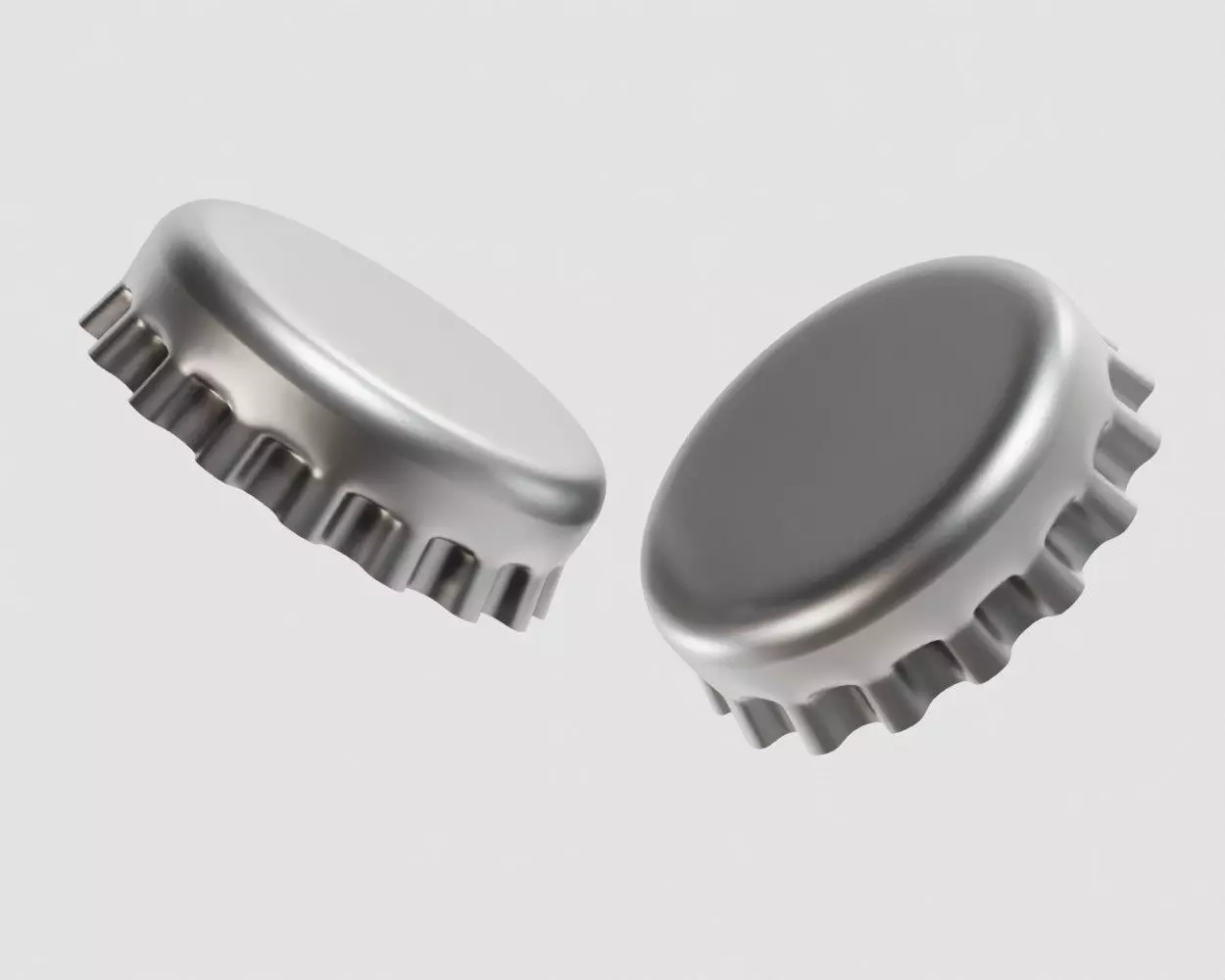 Bottle Cap Low-poly 3D model_0