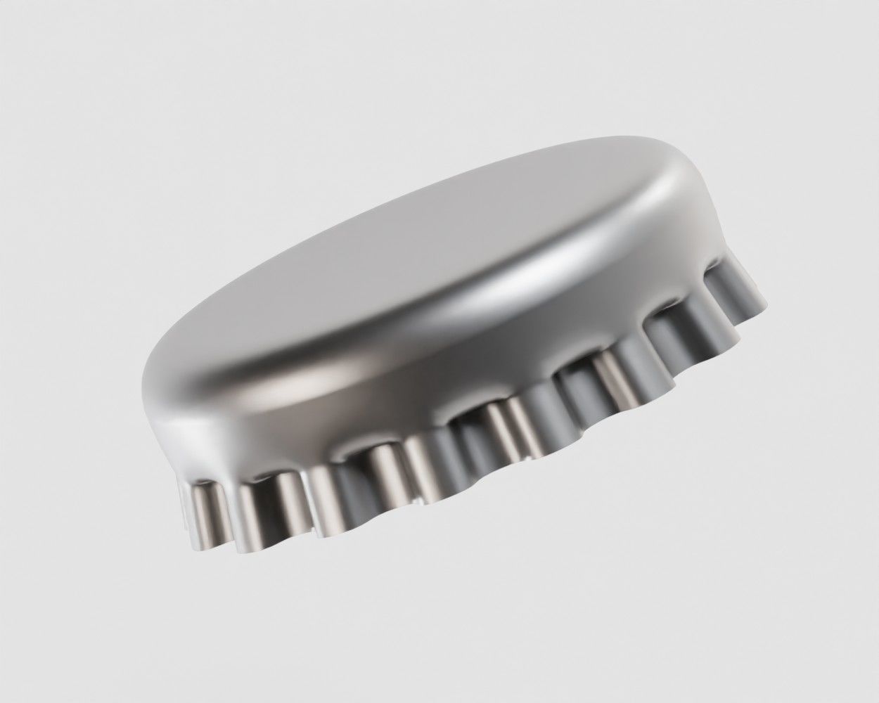 Bottle Cap Low-poly 3D model_4