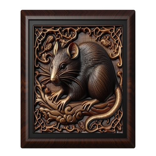 Rat Animal 3D print model