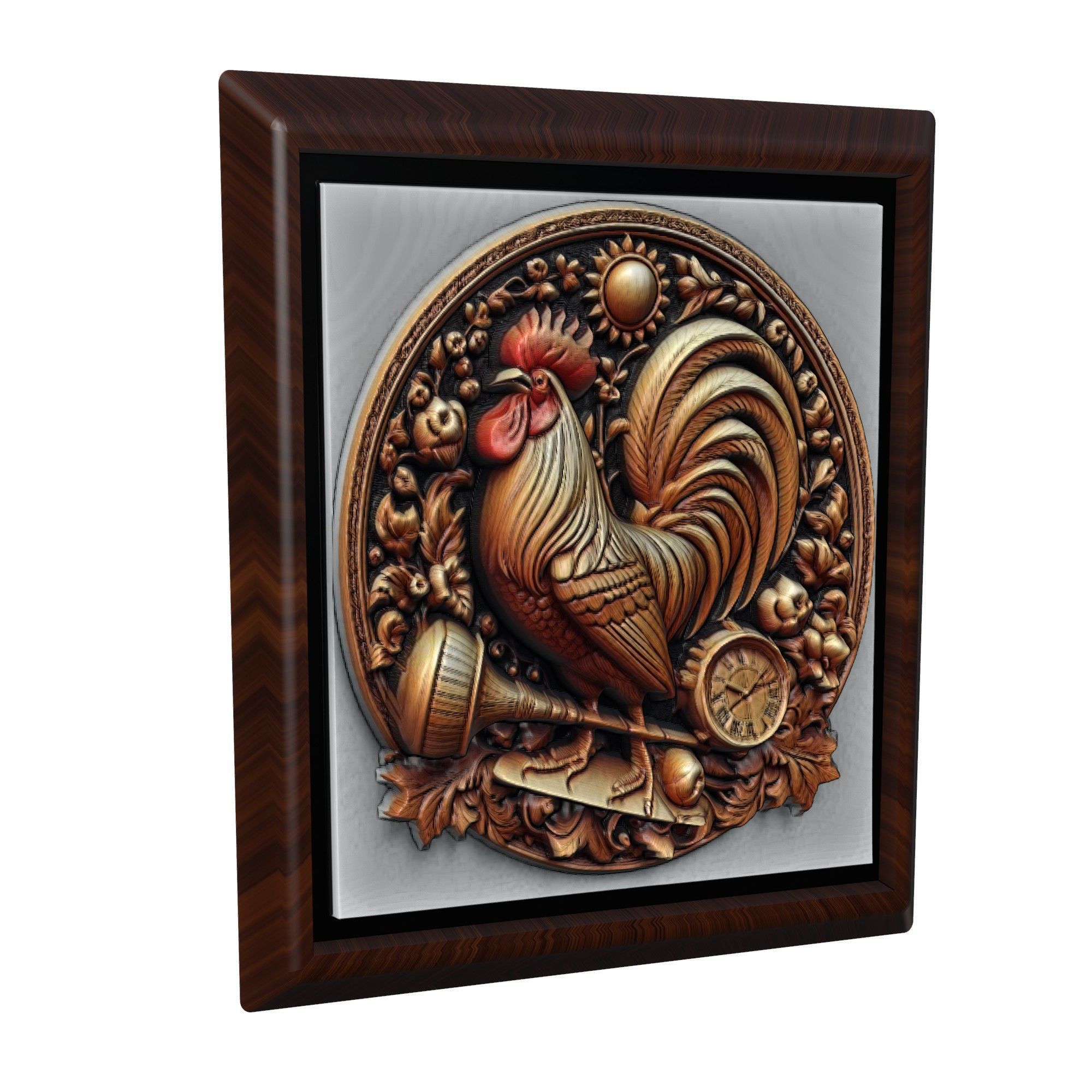 Rooster Animal 3D print model_1