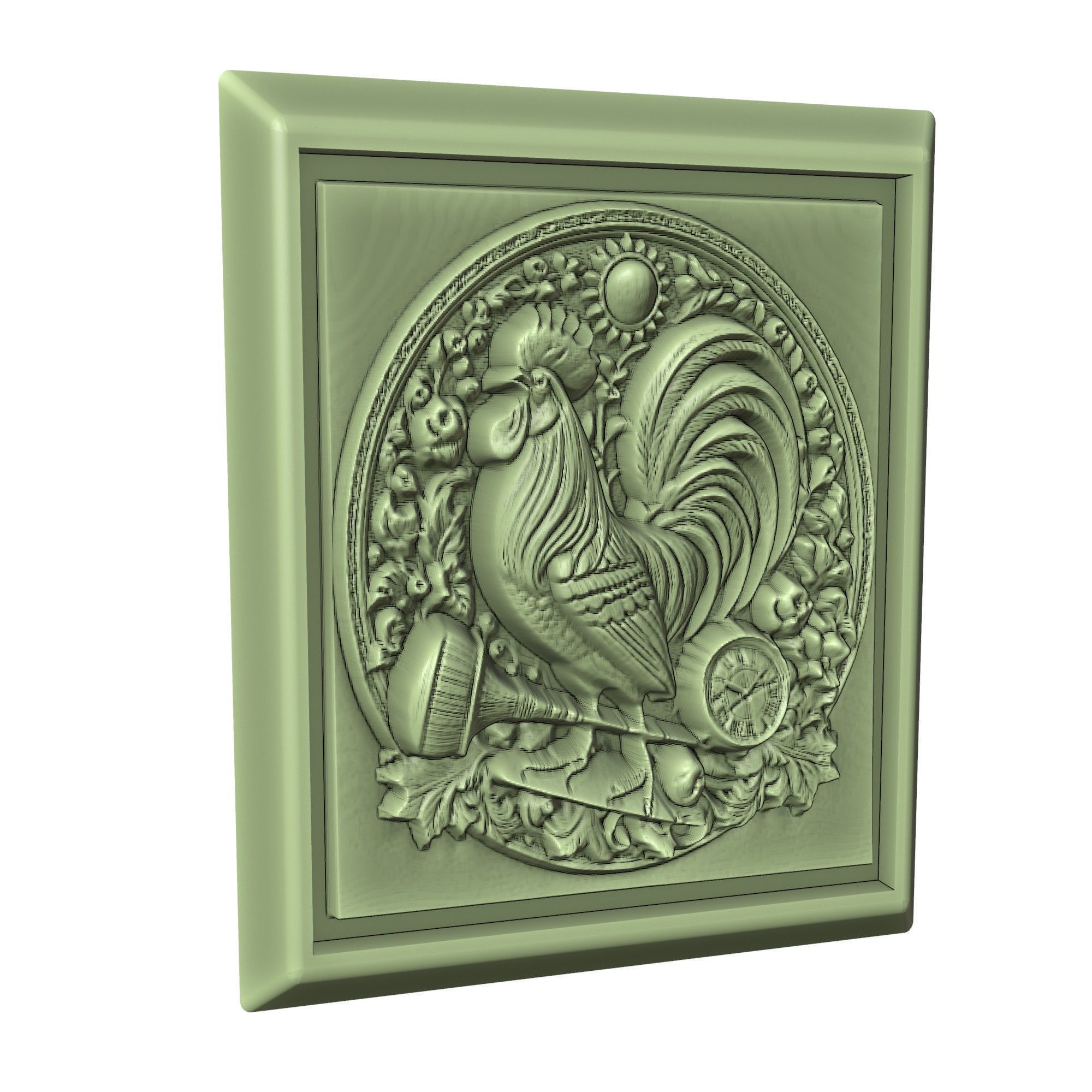 Rooster Animal 3D print model_3