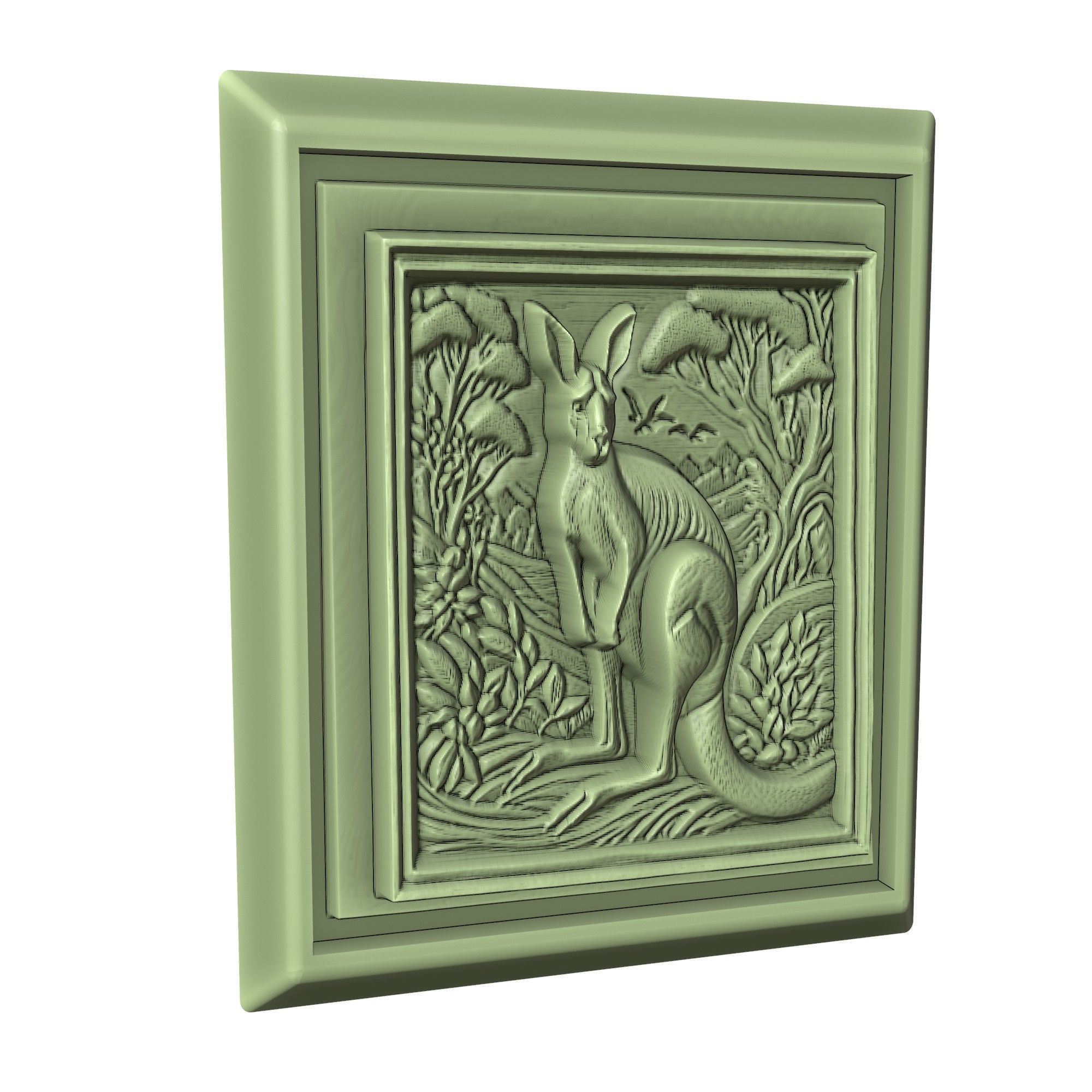 Kangaroo Animal 3D print model_3