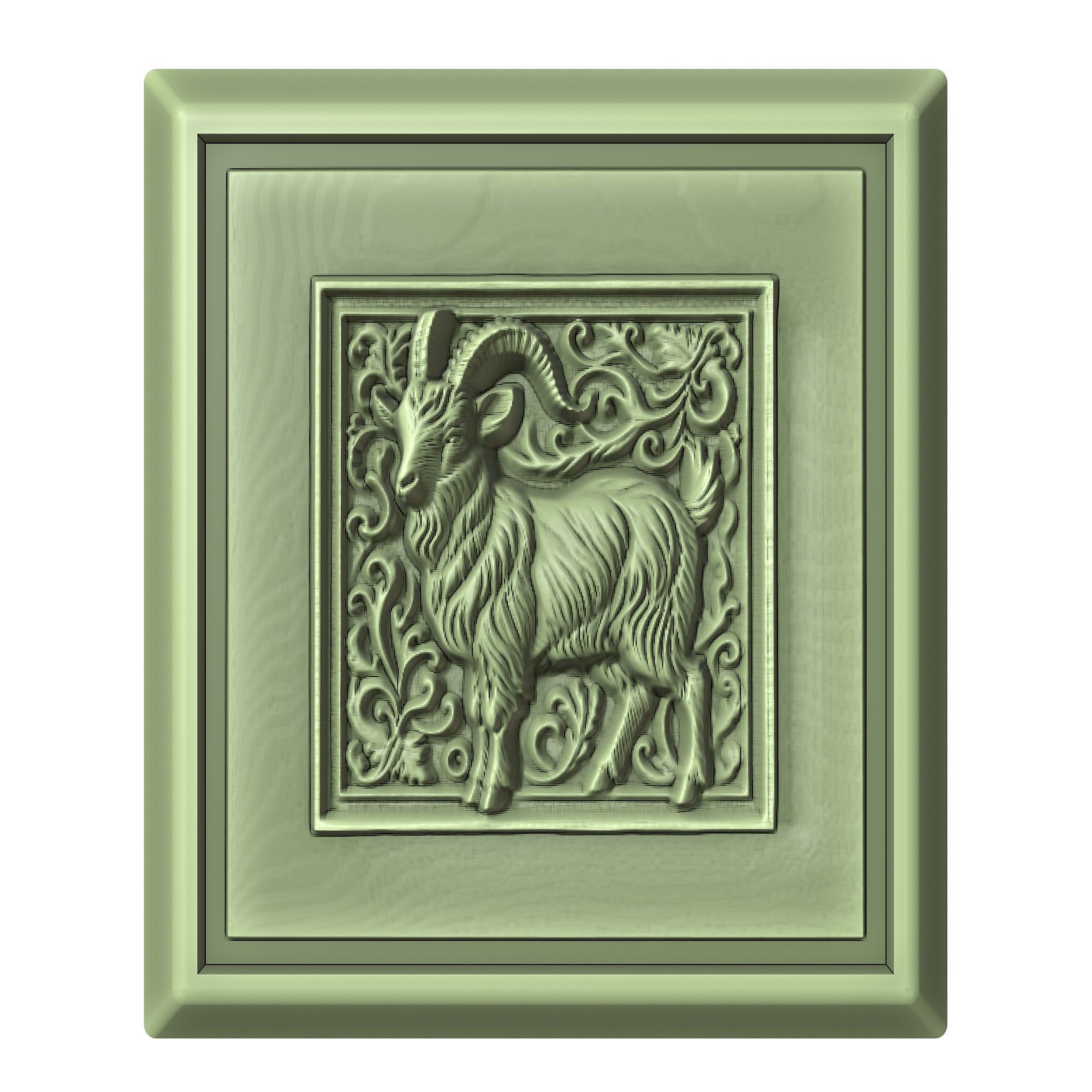 Goat Animal 3D print model_2