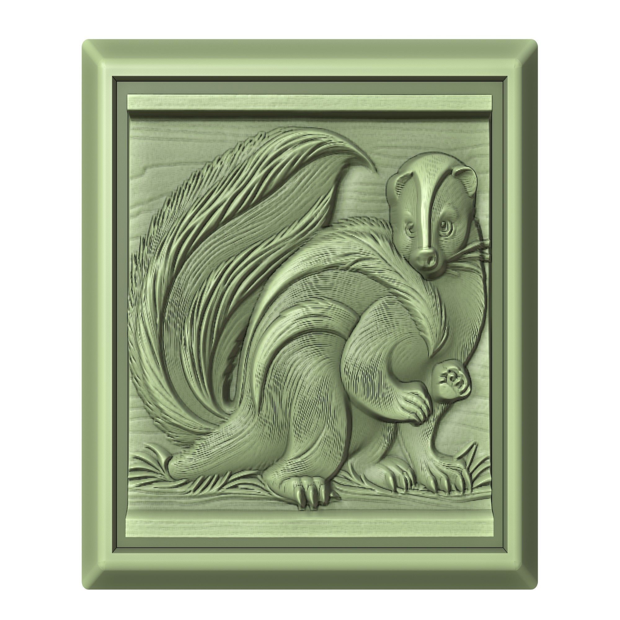 Skunk Animal 3D print model_2