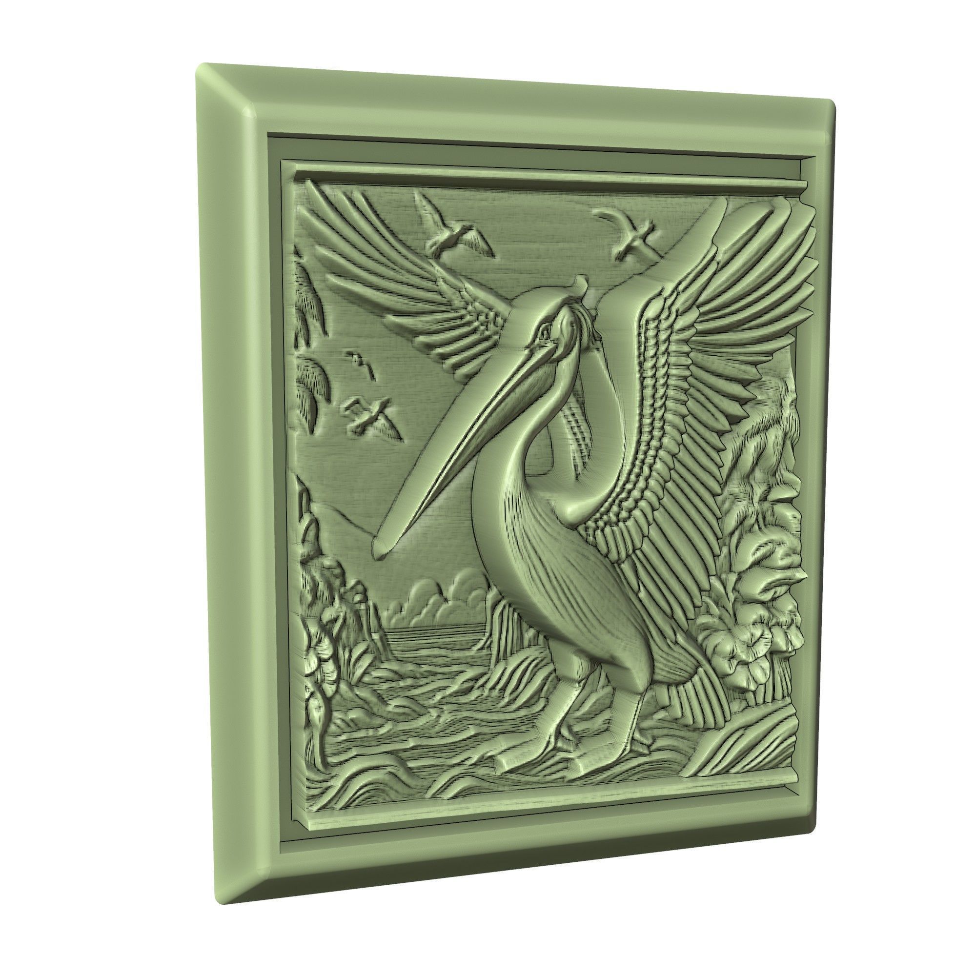 Pelican Animal 3D print model_3