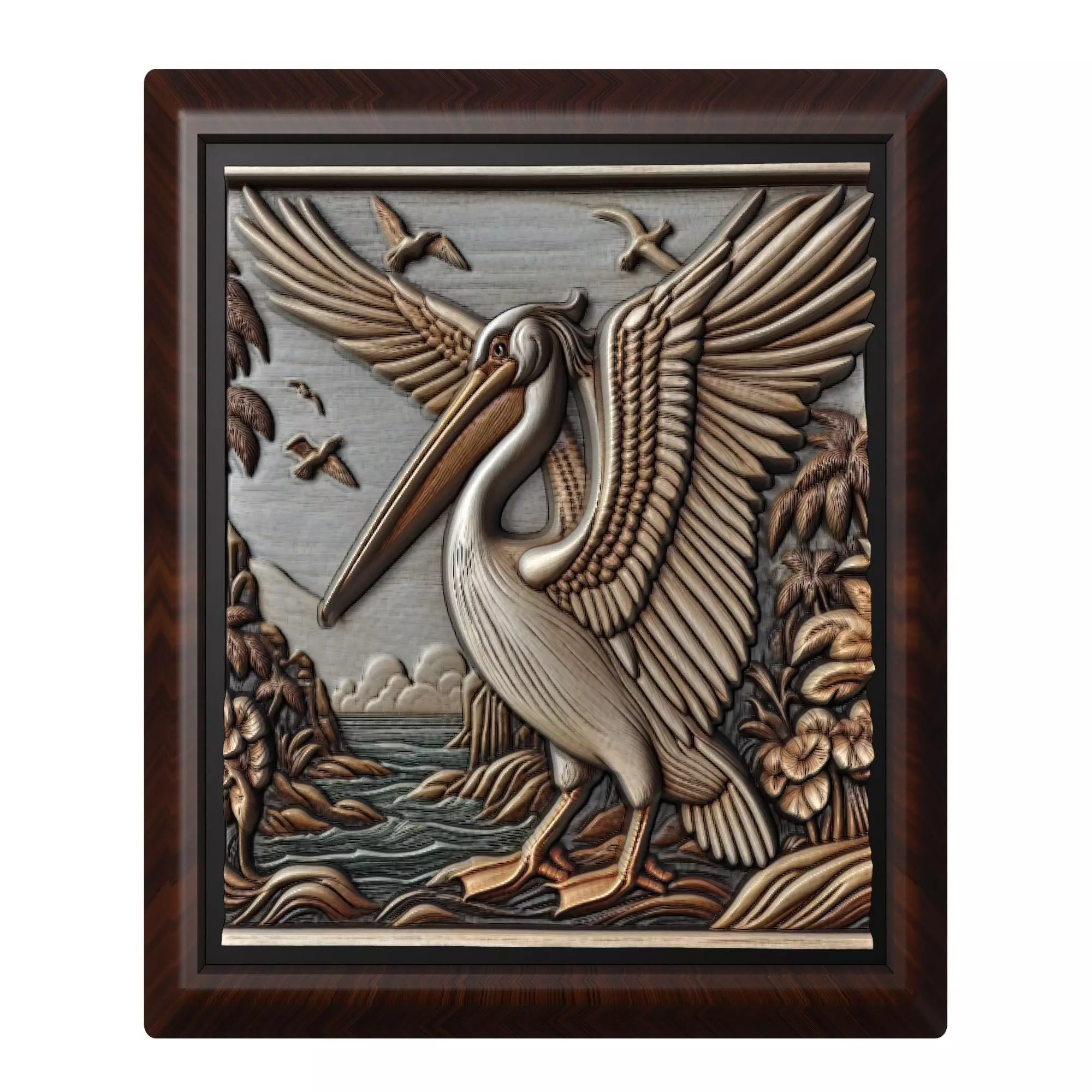 Pelican Animal 3D print model_0