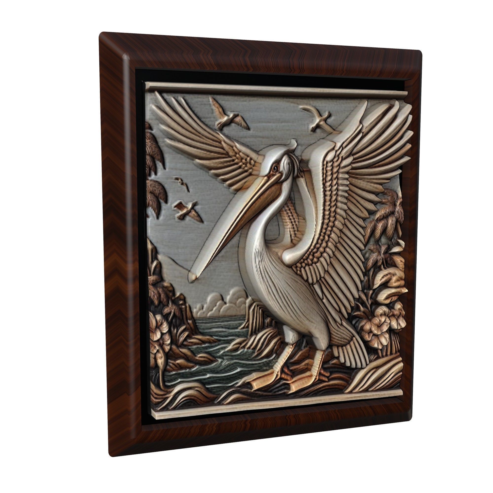 Pelican Animal 3D print model_1