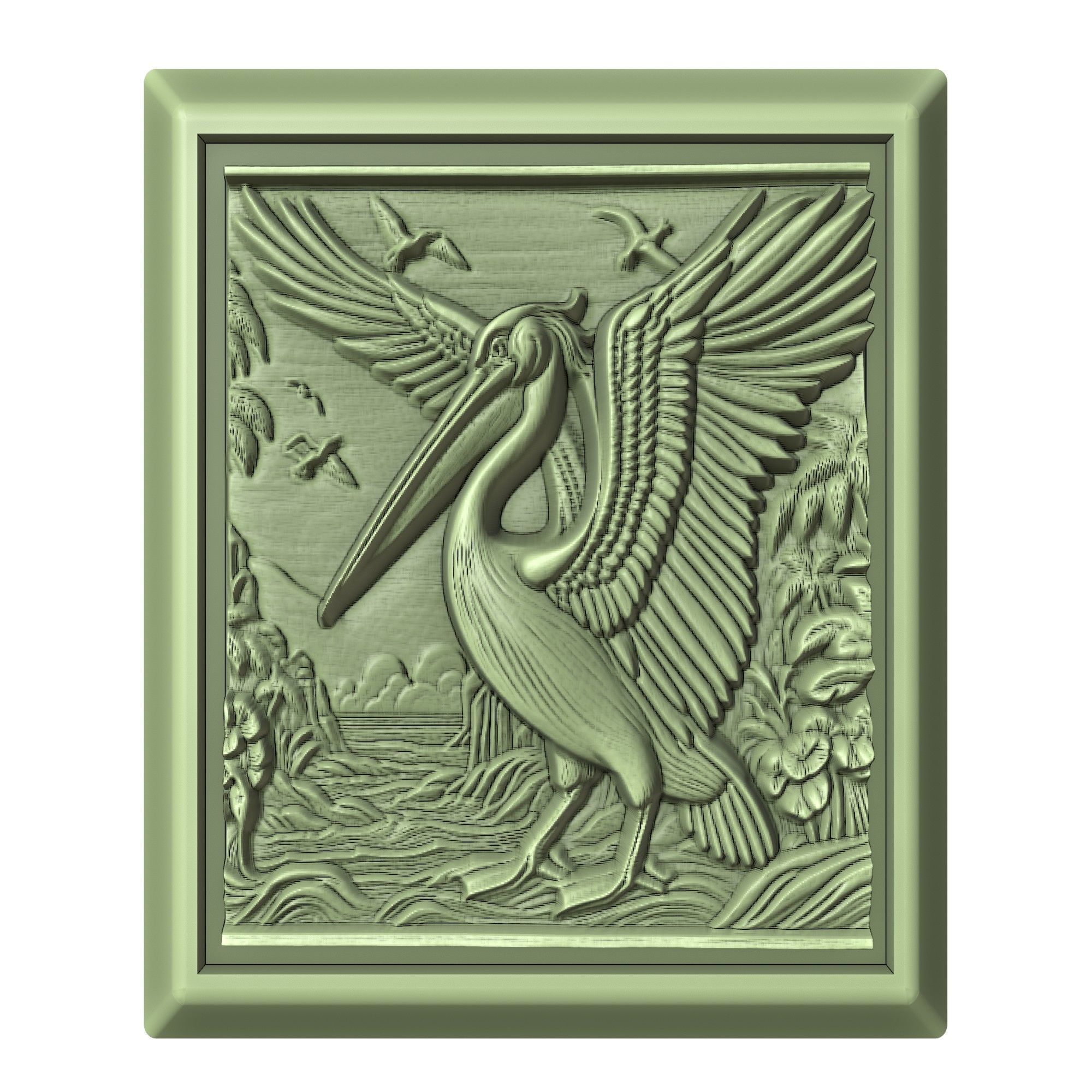 Pelican Animal 3D print model_2