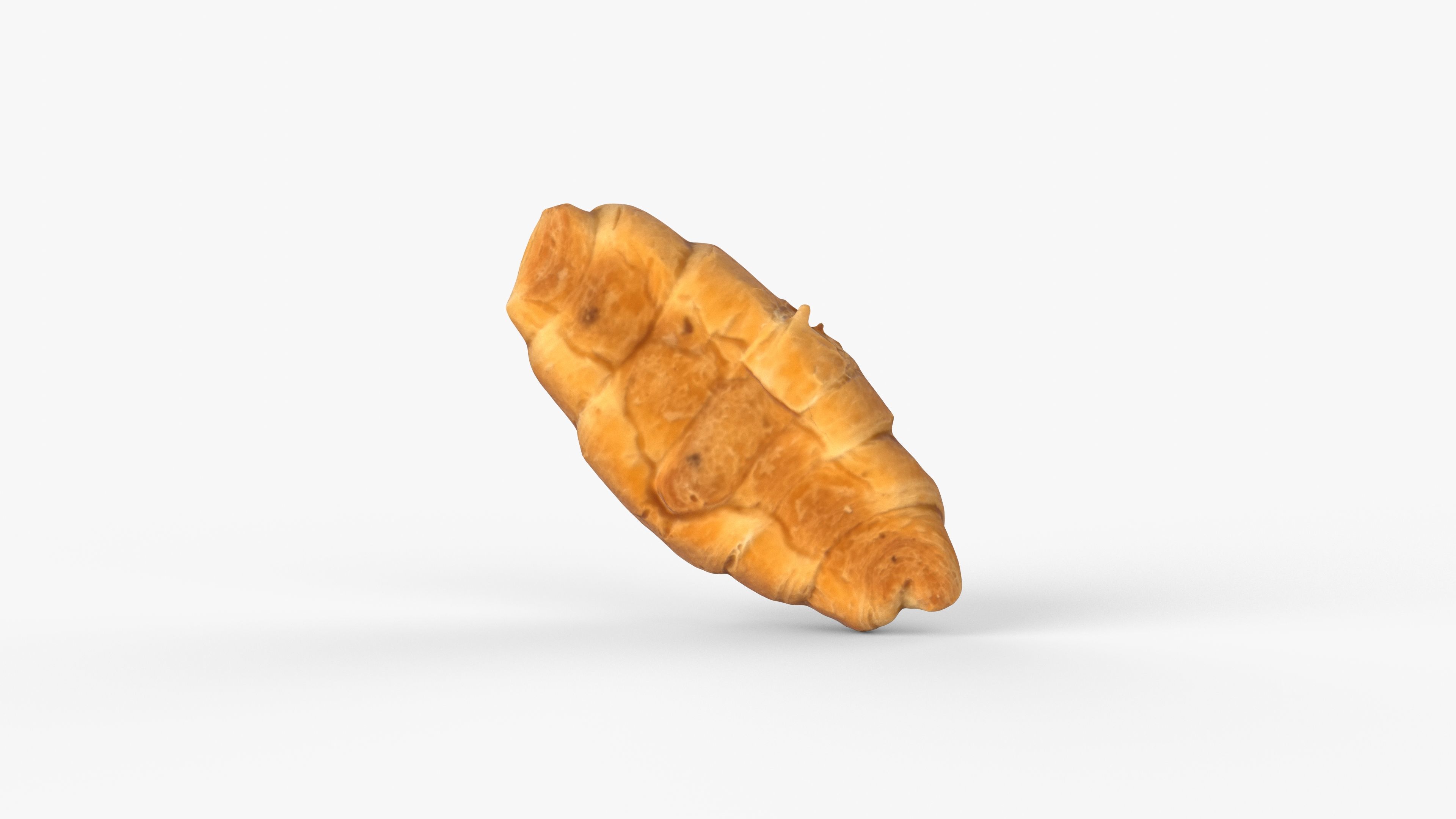 Photorealistic 3D scan of sweet  croissant Low-poly 3D model_8