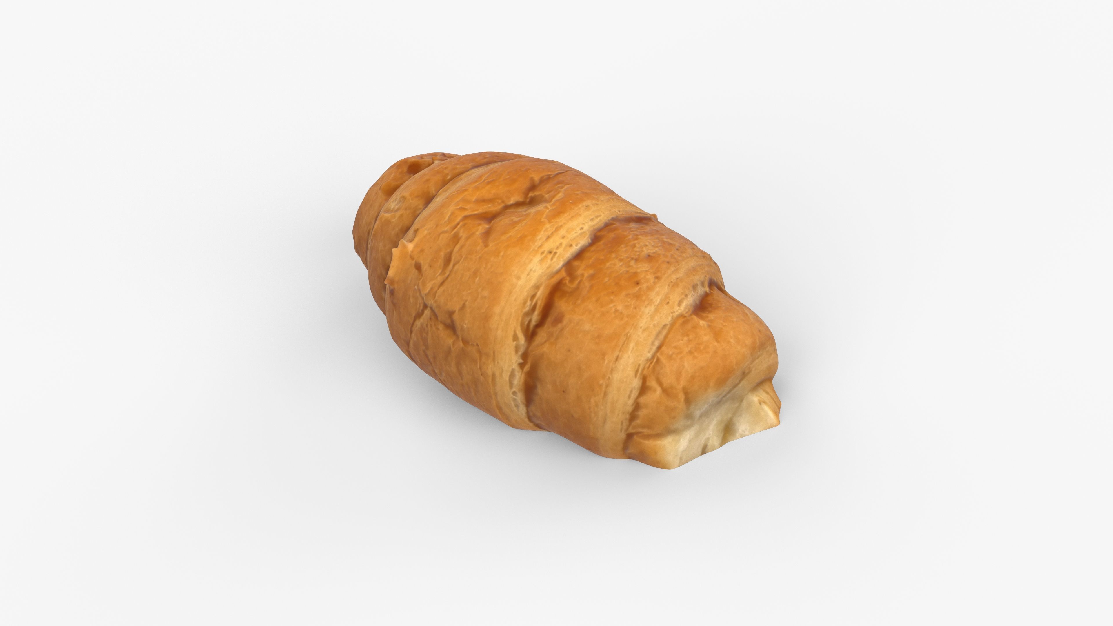 Photorealistic 3D scan of sweet  croissant Low-poly 3D model_13