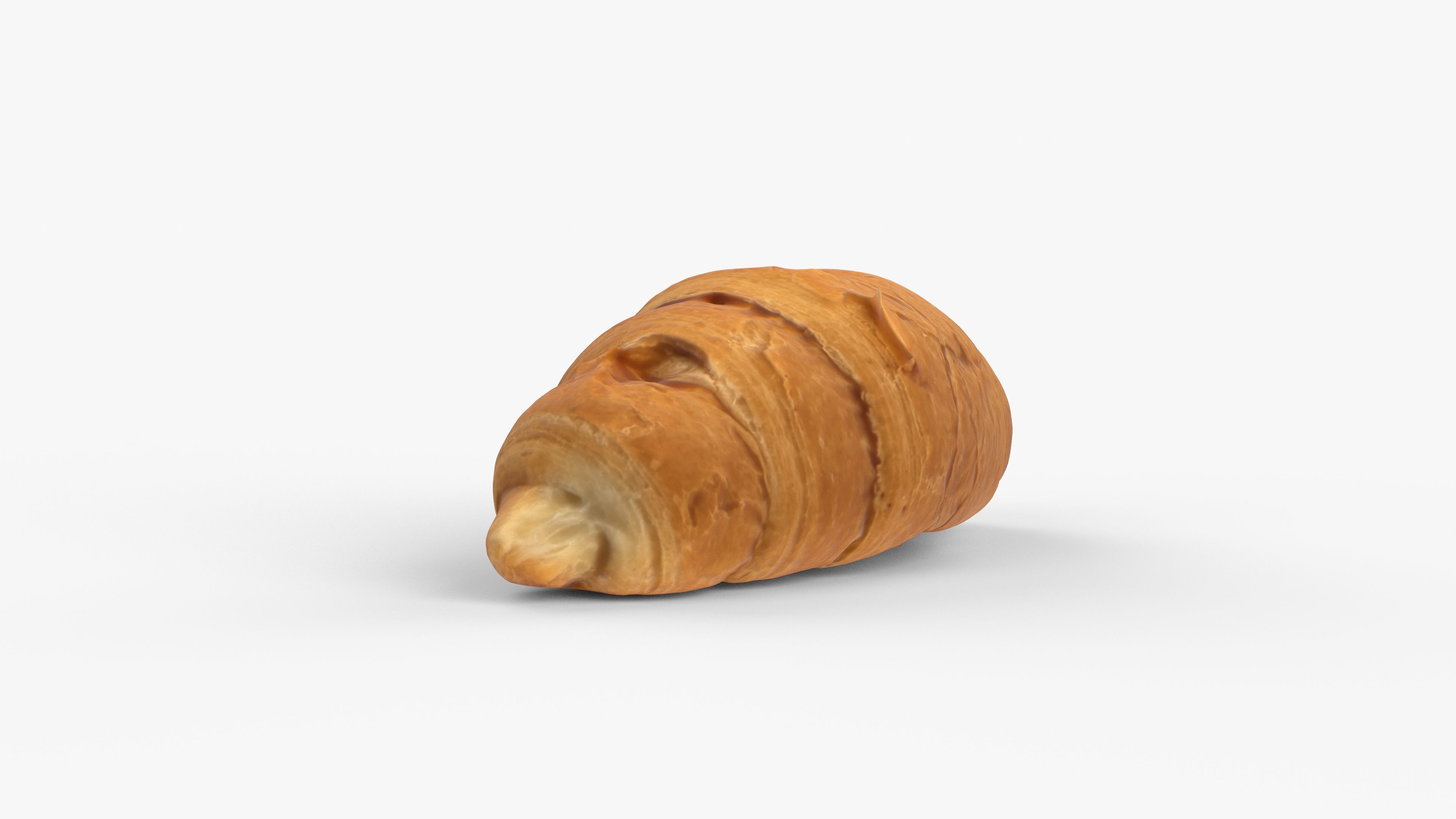 Photorealistic 3D scan of sweet  croissant Low-poly 3D model_9
