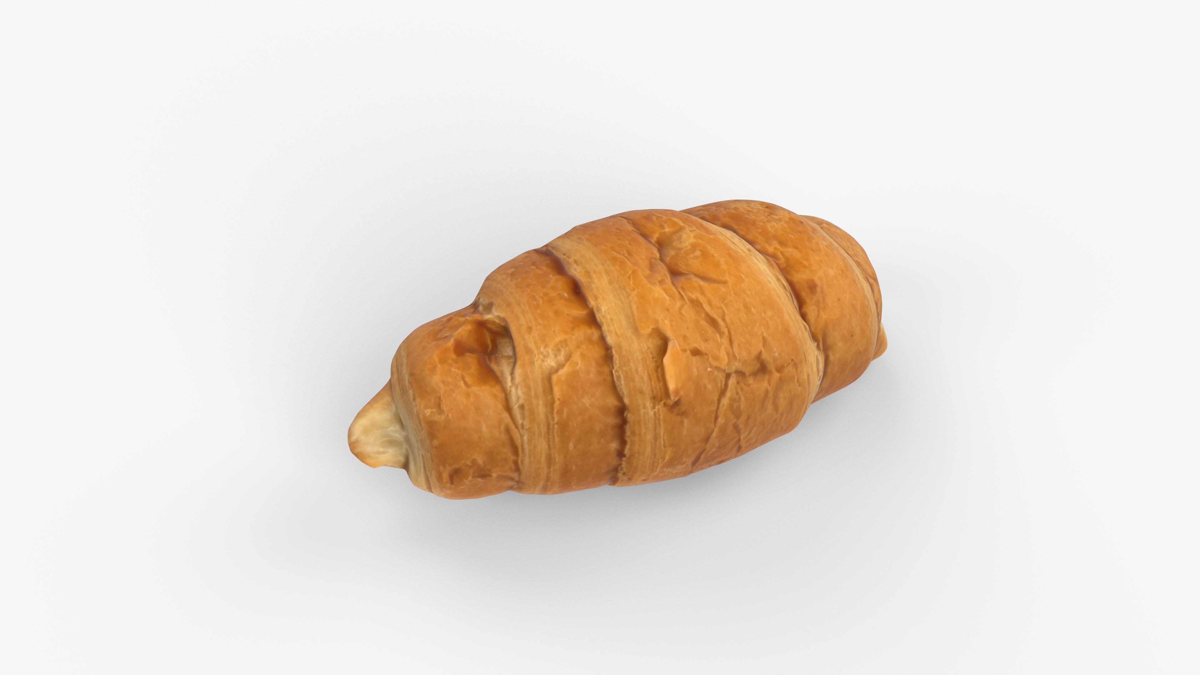 Photorealistic 3D scan of sweet  croissant Low-poly 3D model_14