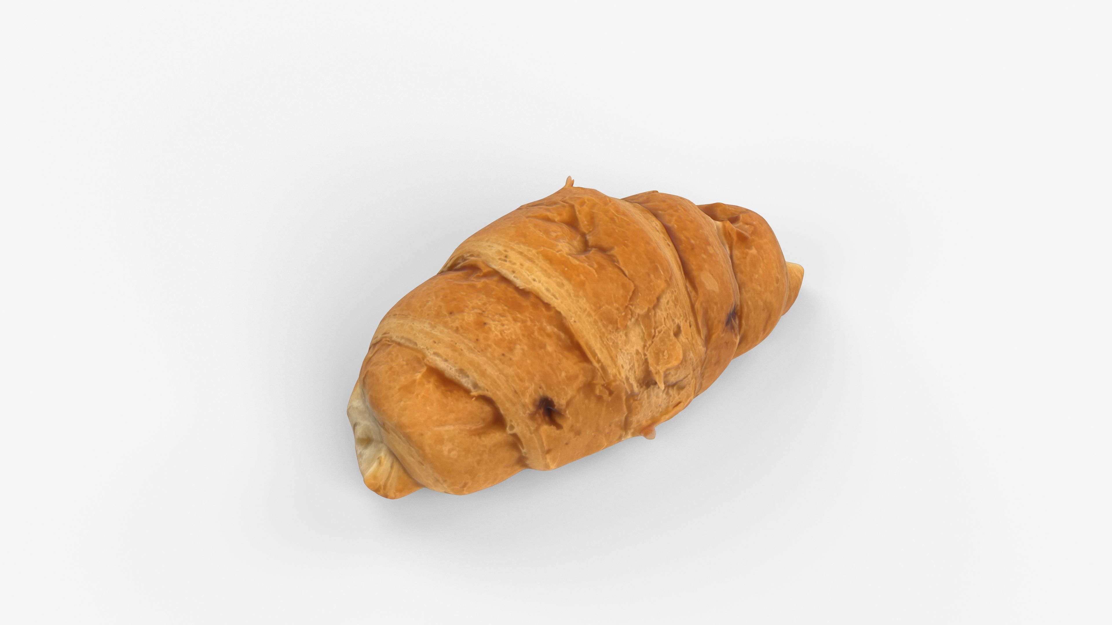 Photorealistic 3D scan of sweet  croissant Low-poly 3D model_12