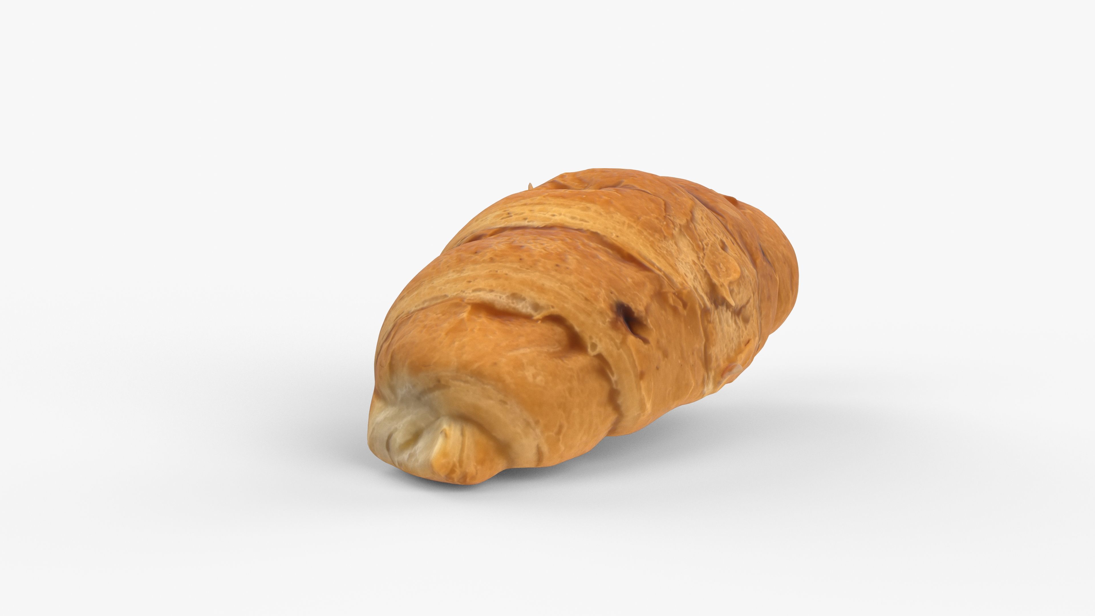 Photorealistic 3D scan of sweet  croissant Low-poly 3D model_6