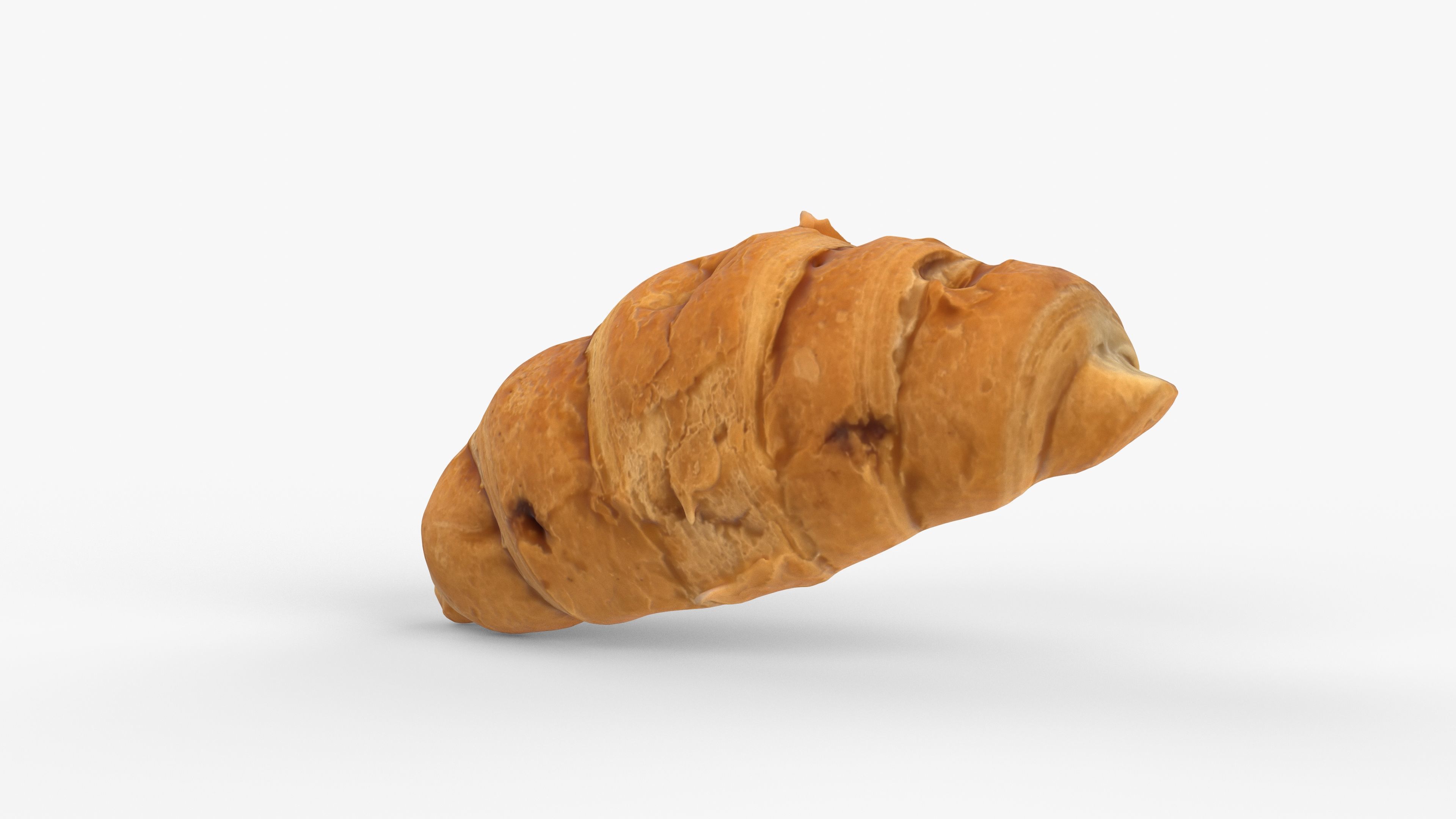 Photorealistic 3D scan of sweet  croissant Low-poly 3D model_11