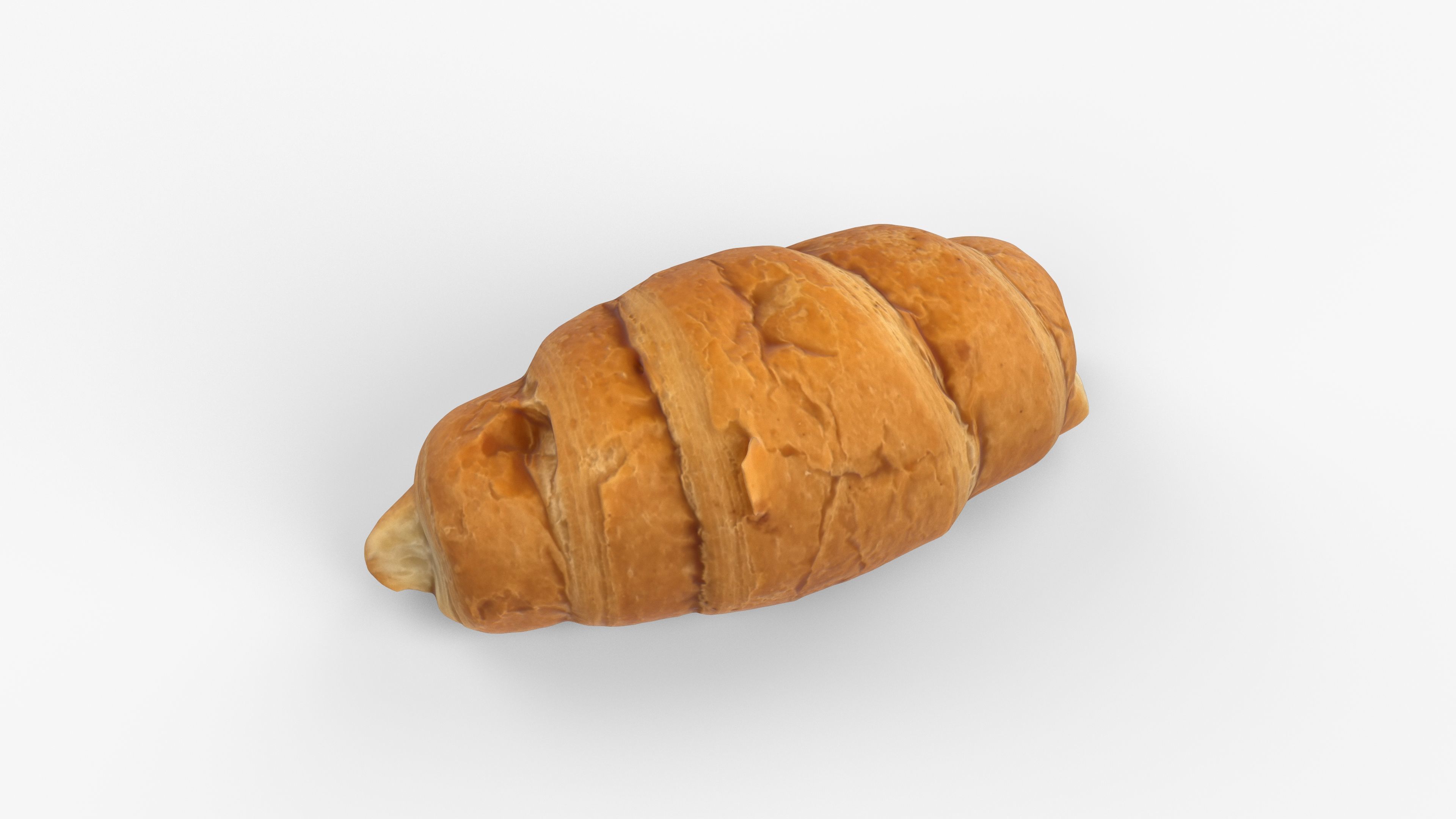 Photorealistic 3D scan of sweet  croissant Low-poly 3D model_4