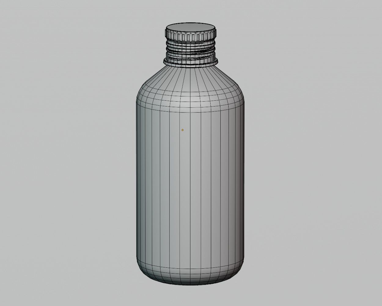 Medicine and Supplements Bottle 01 Low-poly 3D model_5