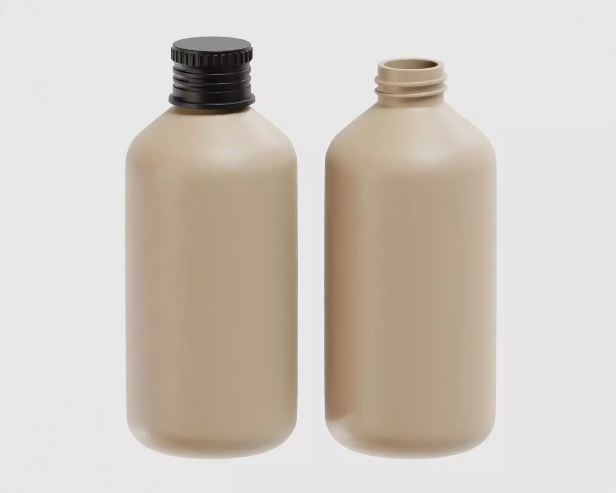 Medicine and Supplements Bottle 01 Low-poly 3D model_0