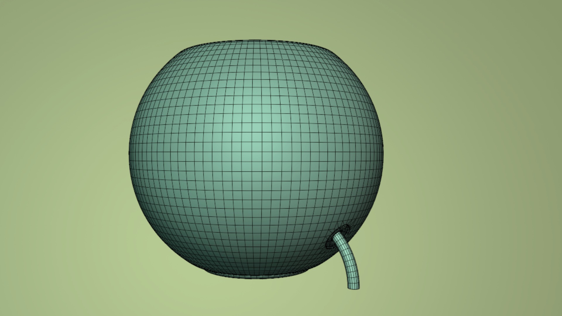 Apple HomePod mini 2024 White 3D model_8