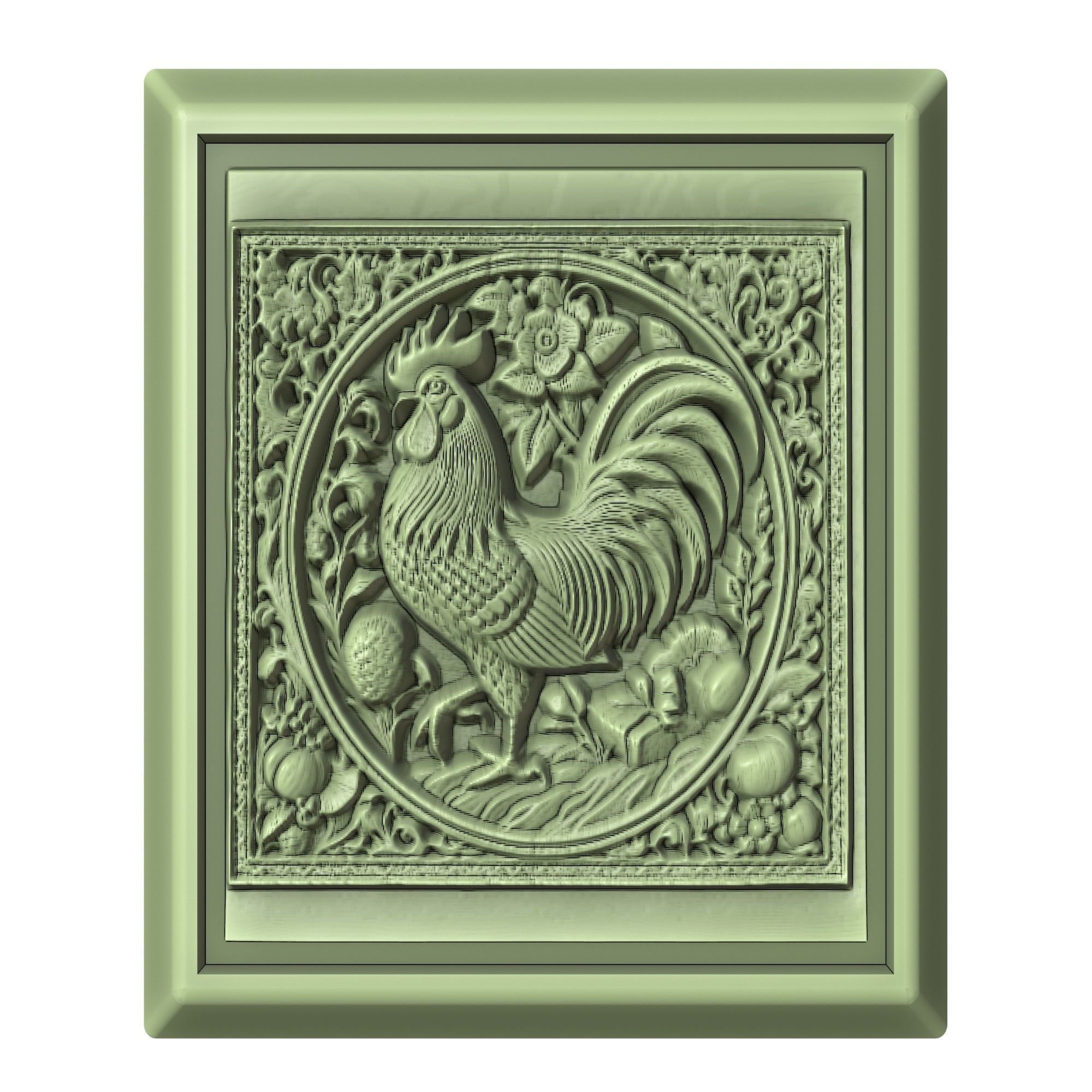 Chicken Animal 3D print model_2