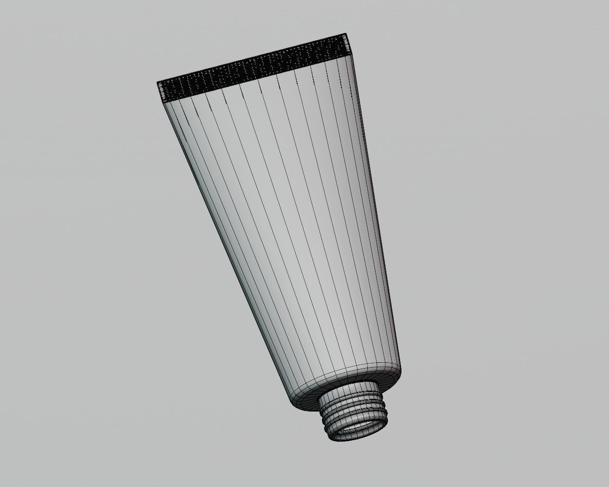 Cosmetic tube Low-poly 3D model_6