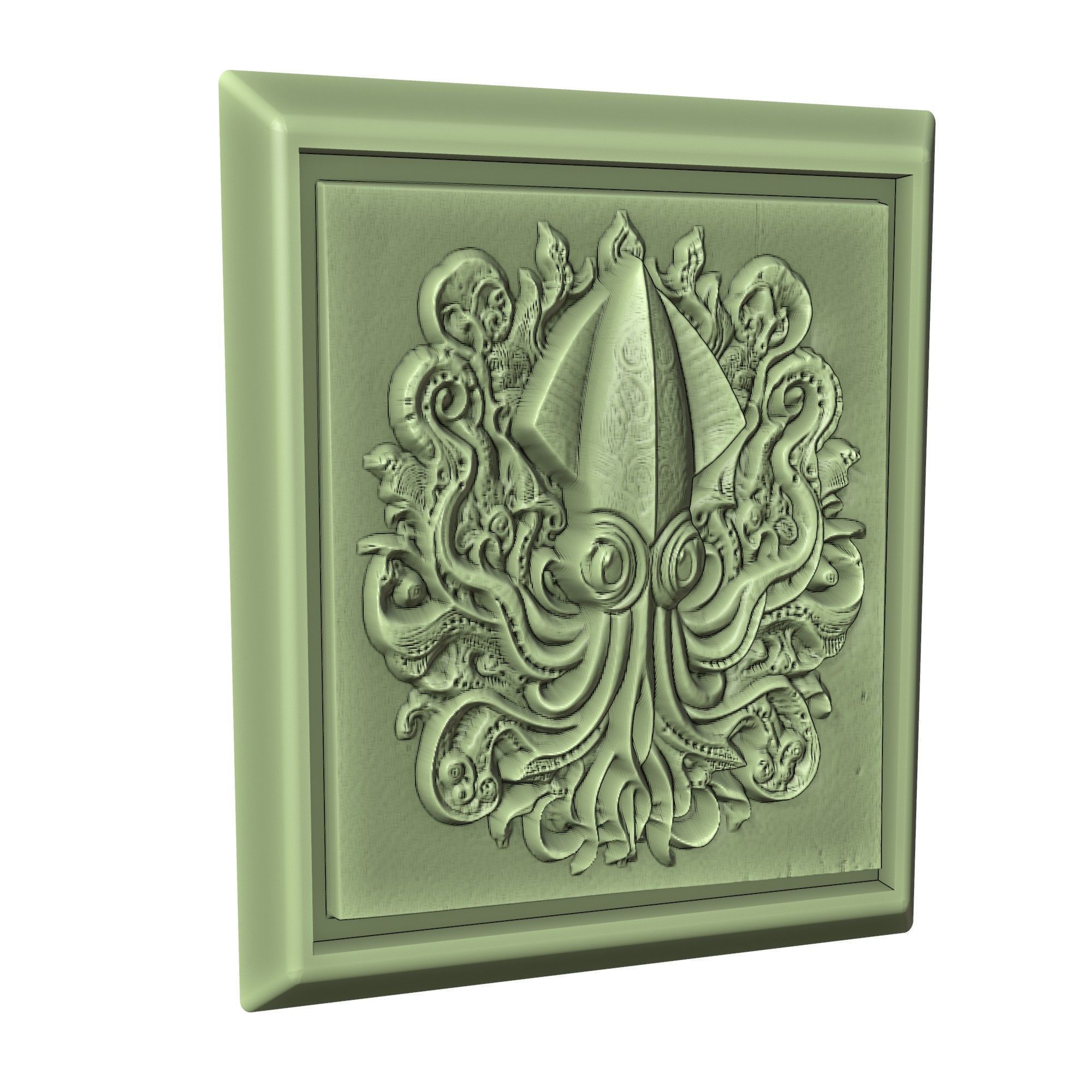 Squid Animal 3D print model_3