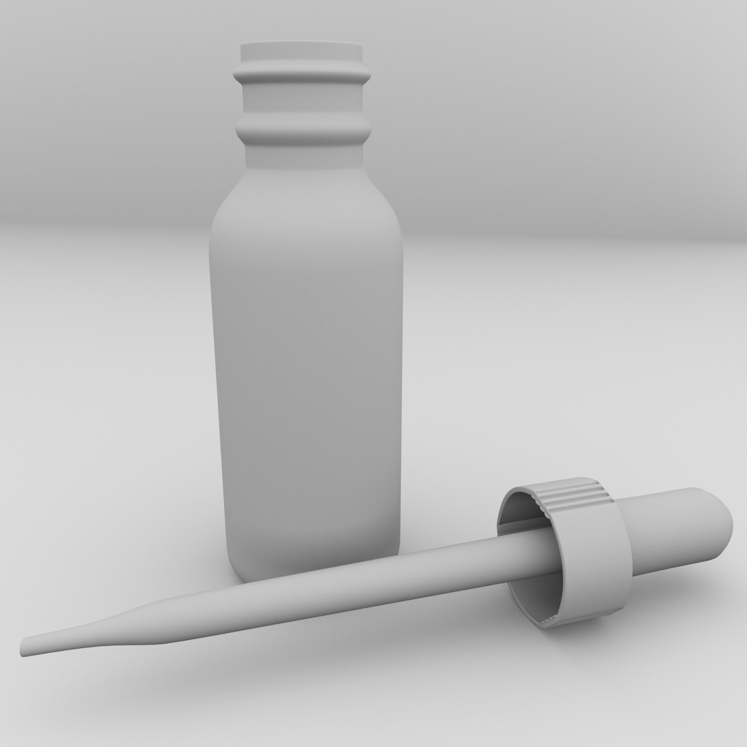 Dropper Bottle 3D model_3