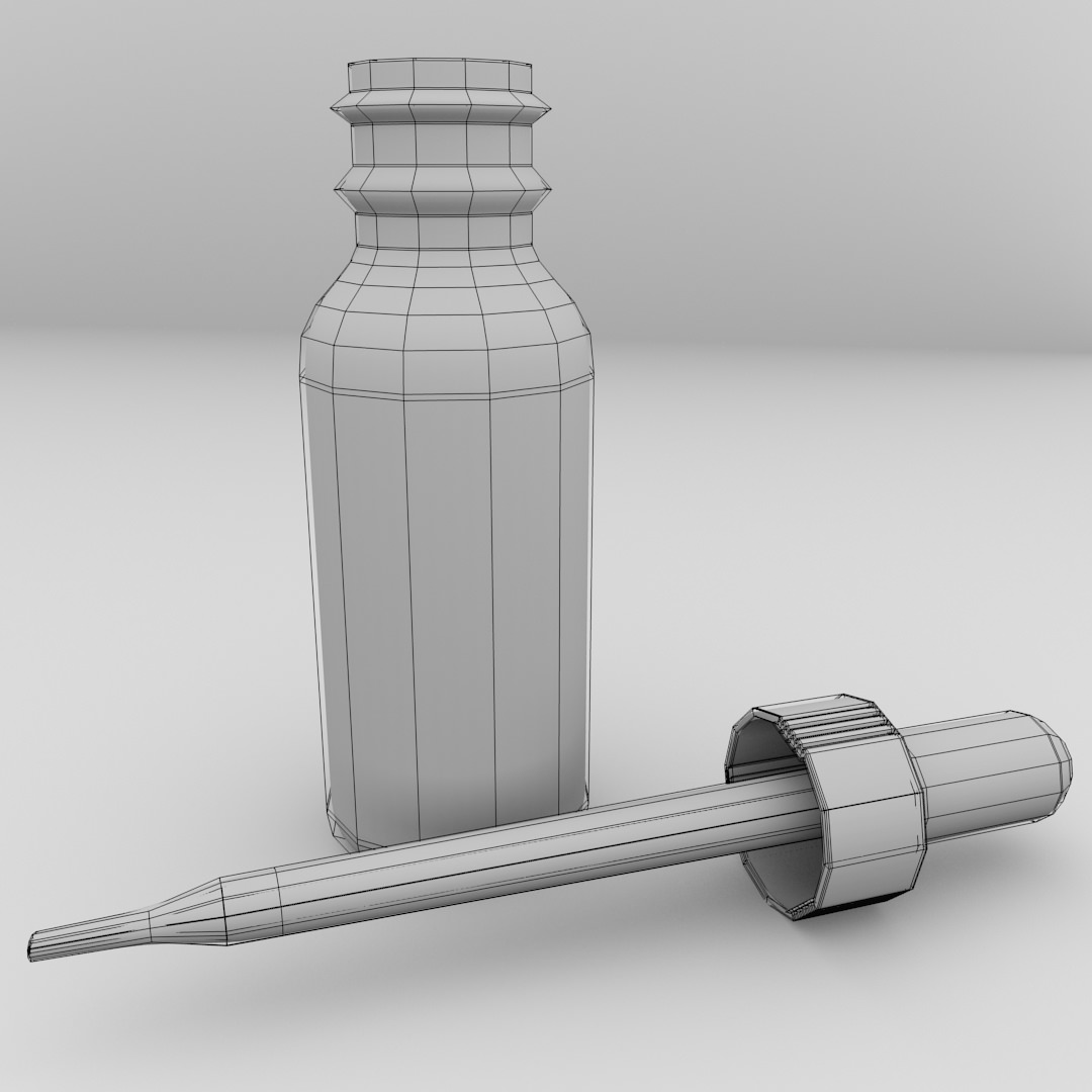 Dropper Bottle 3D model_4