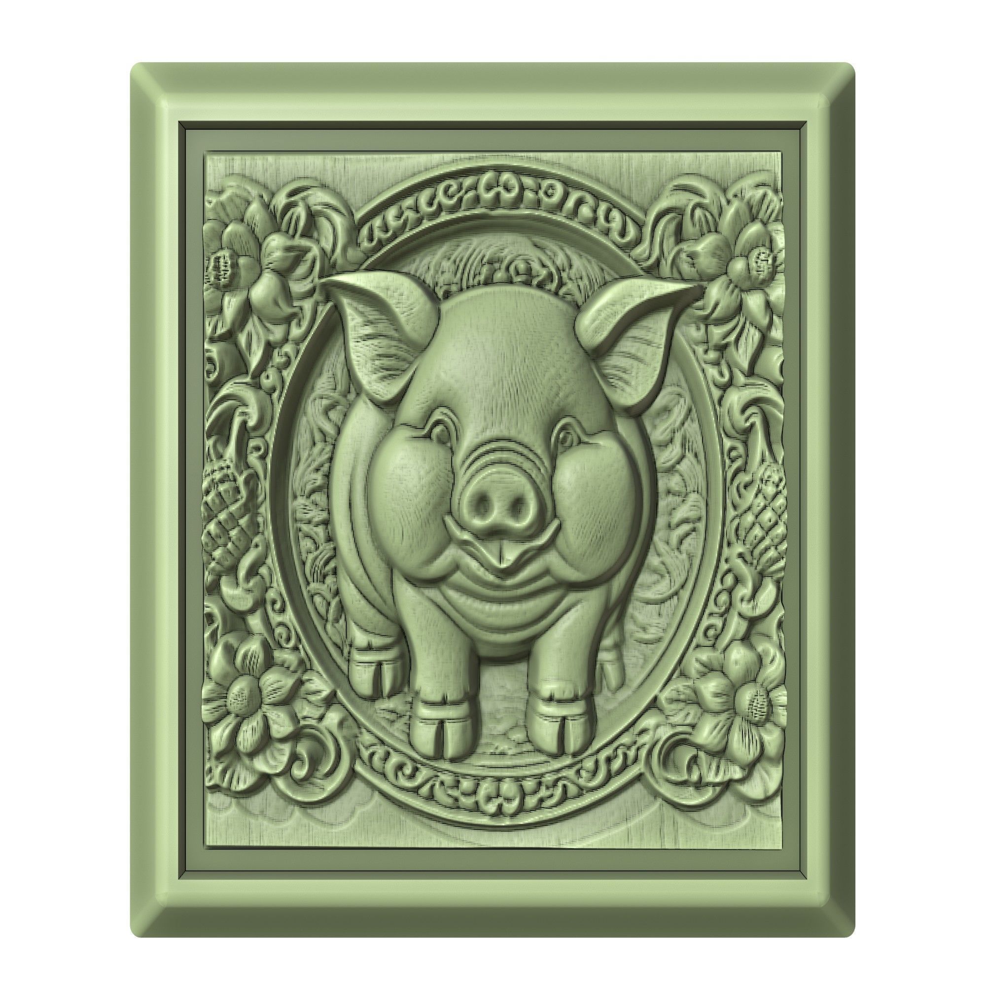 Pig Animal 3D print model_2