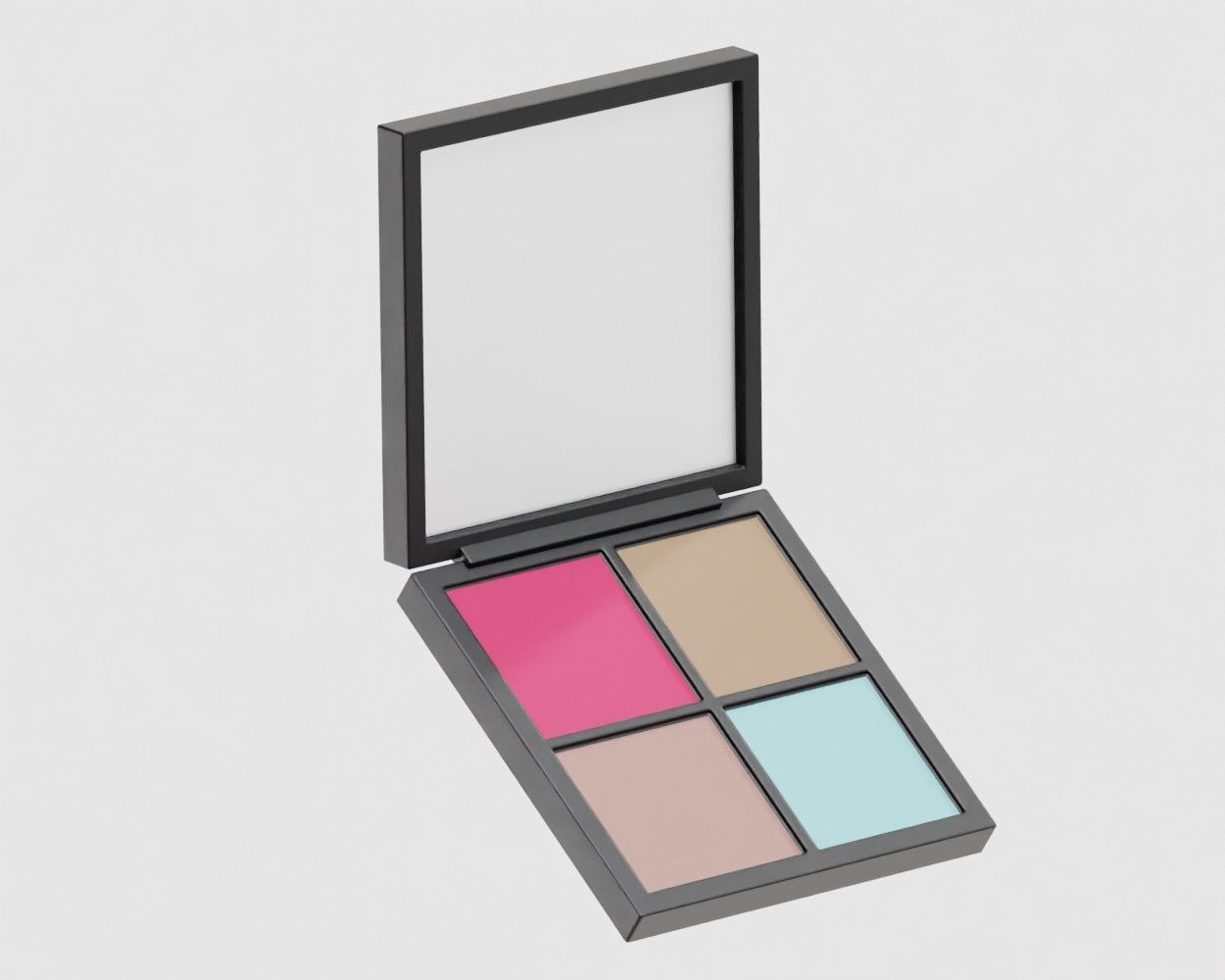 Eyeshadow Palette Low-poly 3D model_3