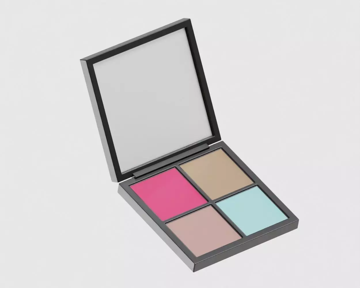 Eyeshadow Palette Low-poly 3D model_0