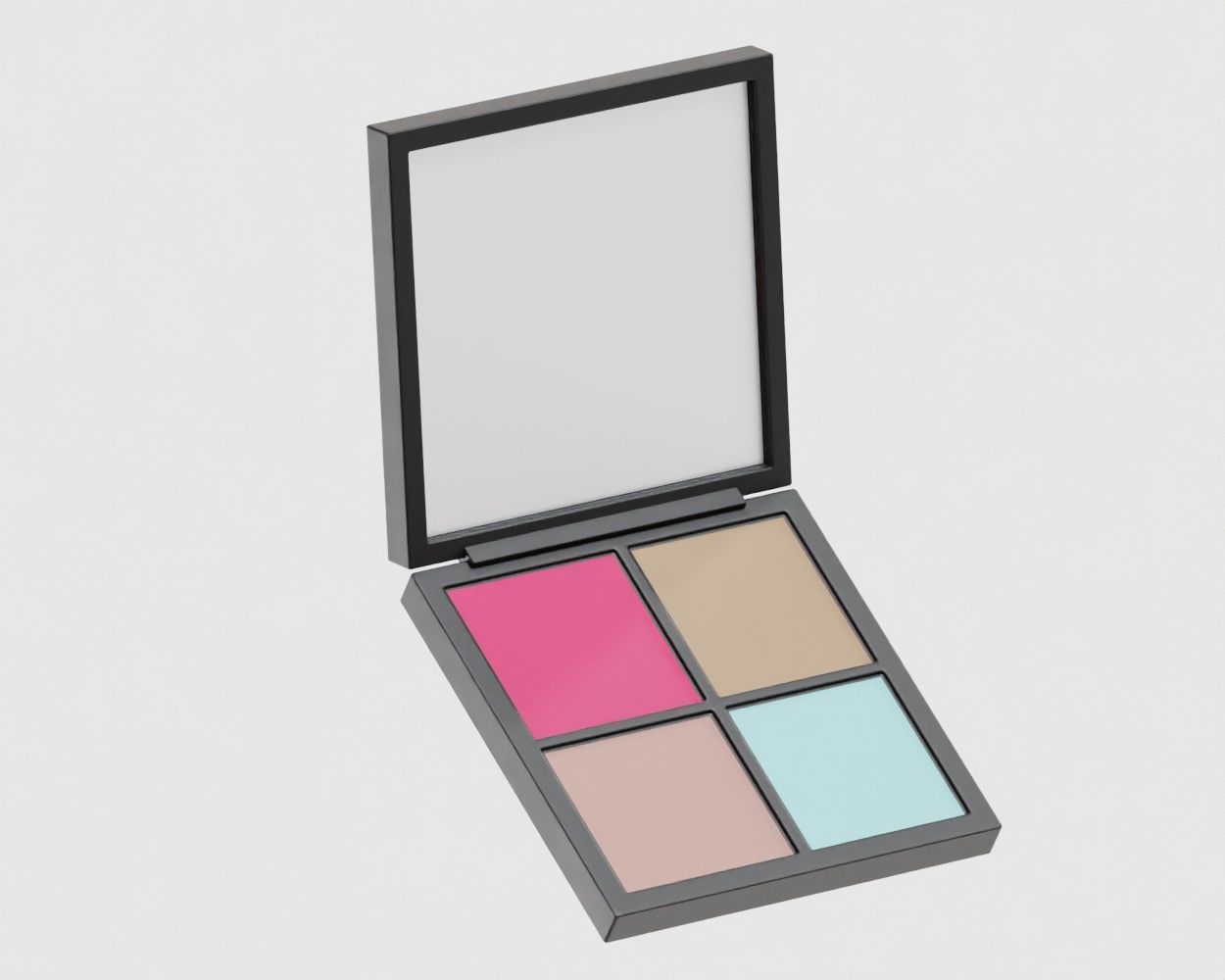 Eyeshadow Palette Low-poly 3D model_4