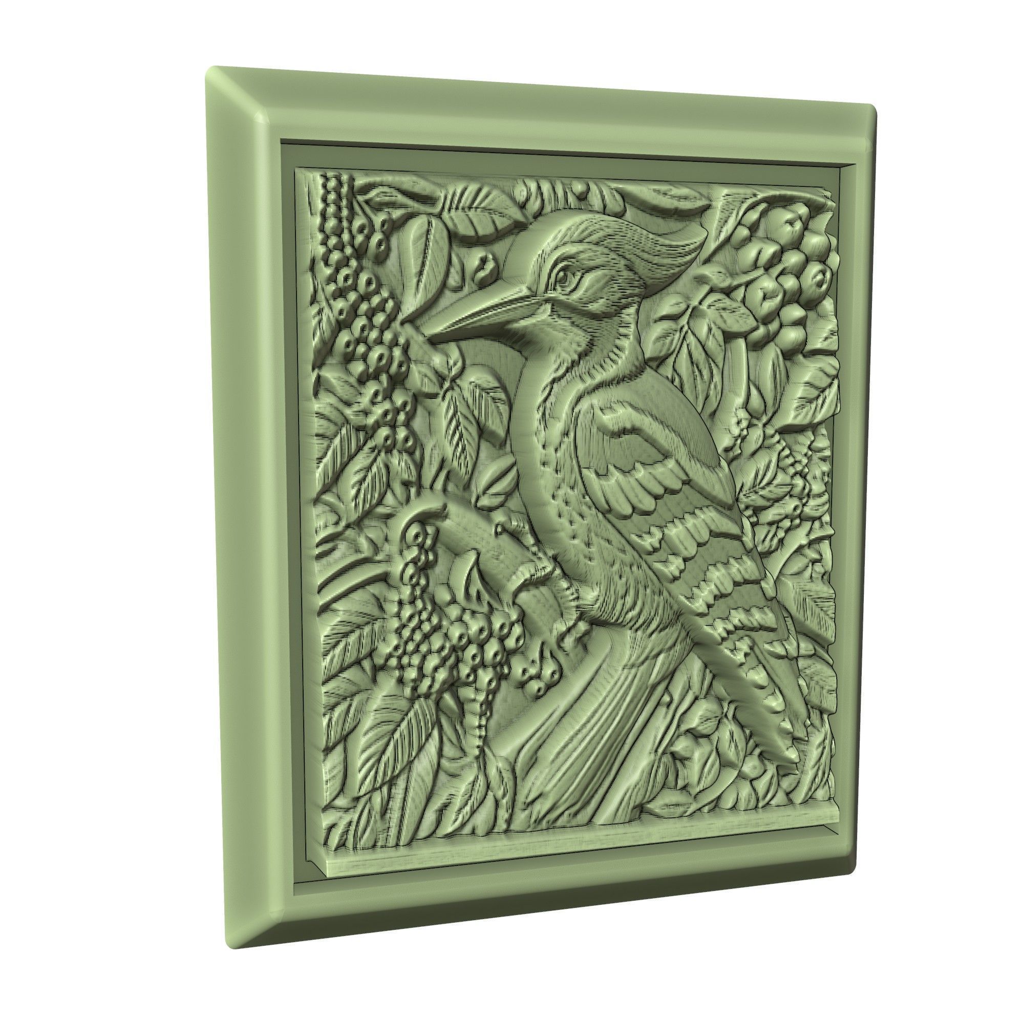 Woodpecker Animal 3D print model_3