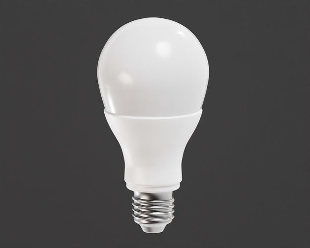 Led Light bulb Low-poly 3D model