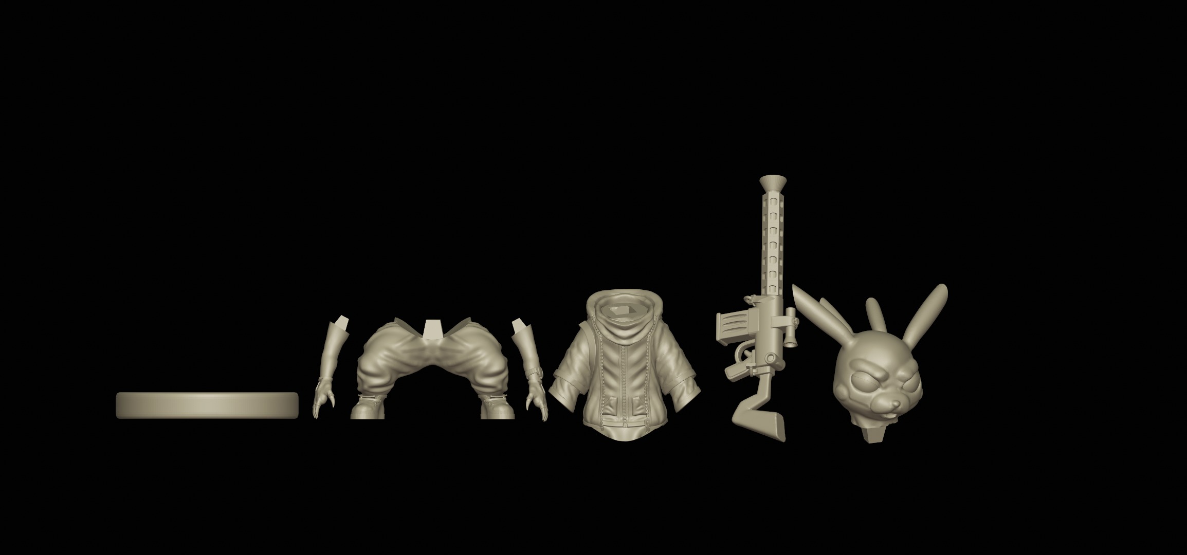 Pikachu  3D print model_8