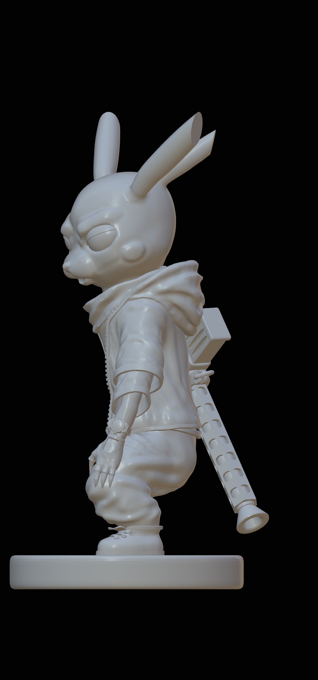 Pikachu  3D print model_3