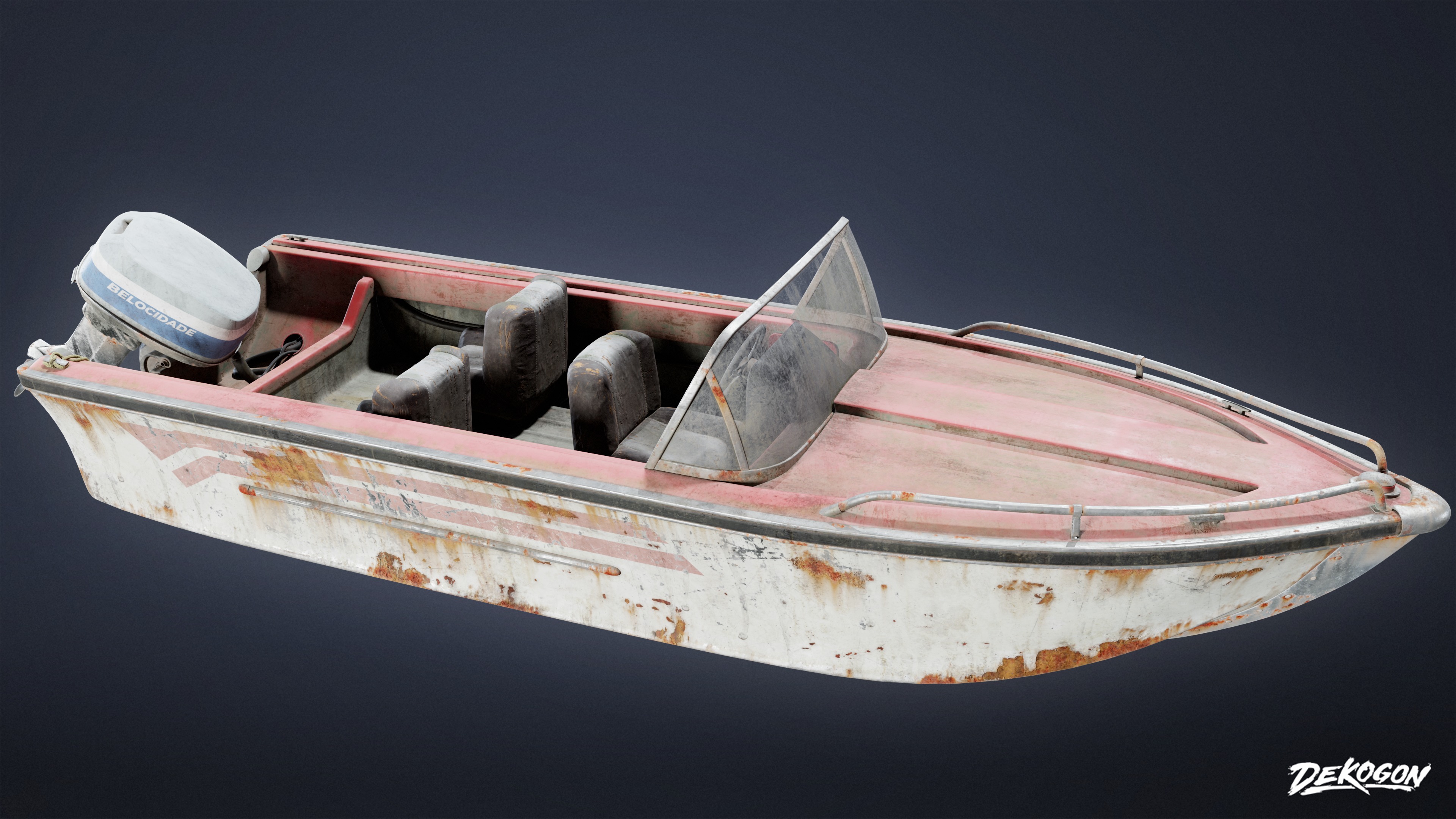 BOATYARD - Boat 12 - LOW POLY AND NANITE Low-poly 3D model_3
