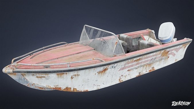 BOATYARD - Boat 12 - LOW POLY AND NANITE Low-poly 3D model