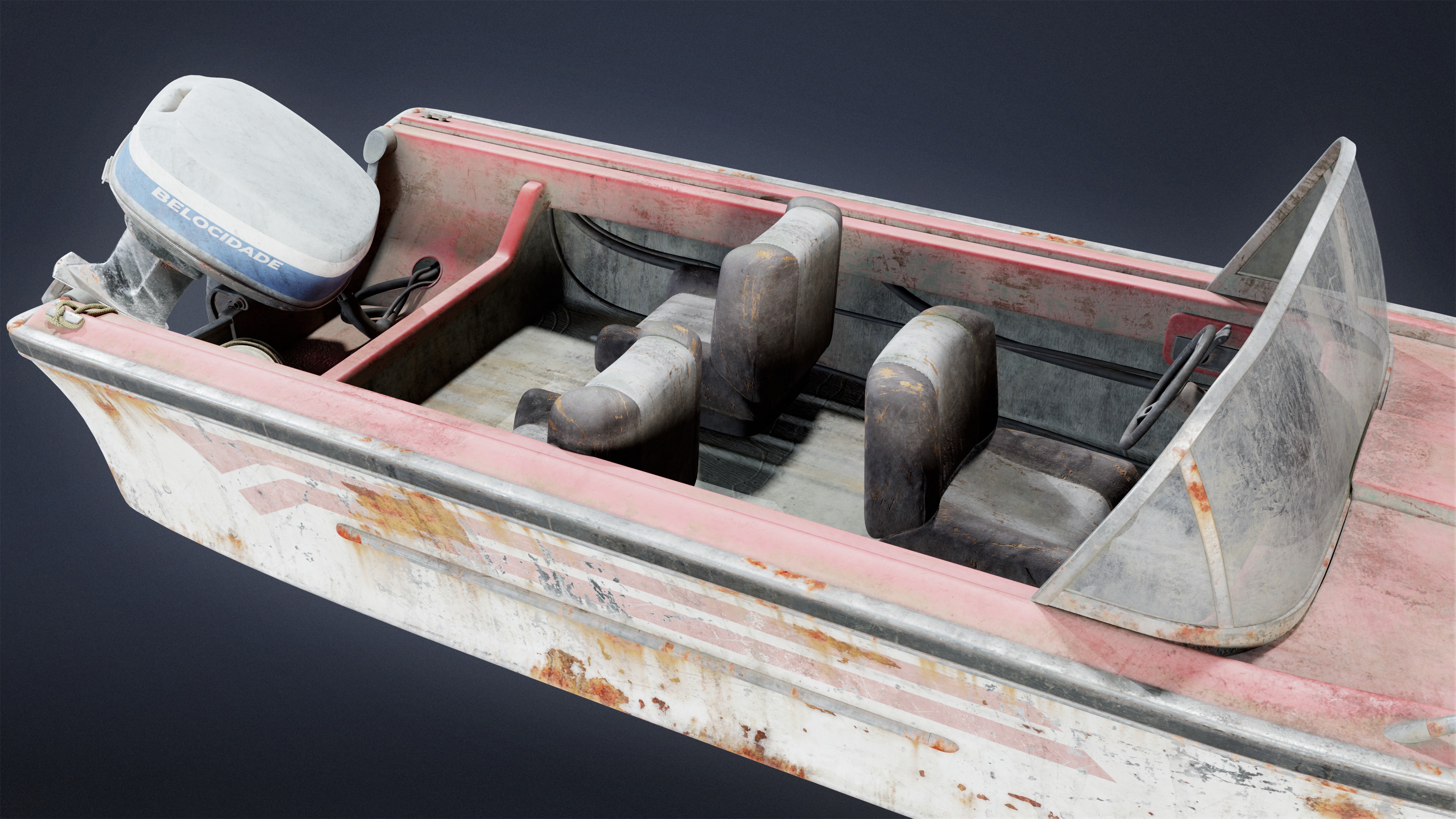 BOATYARD - Boat 12 - LOW POLY AND NANITE Low-poly 3D model_4