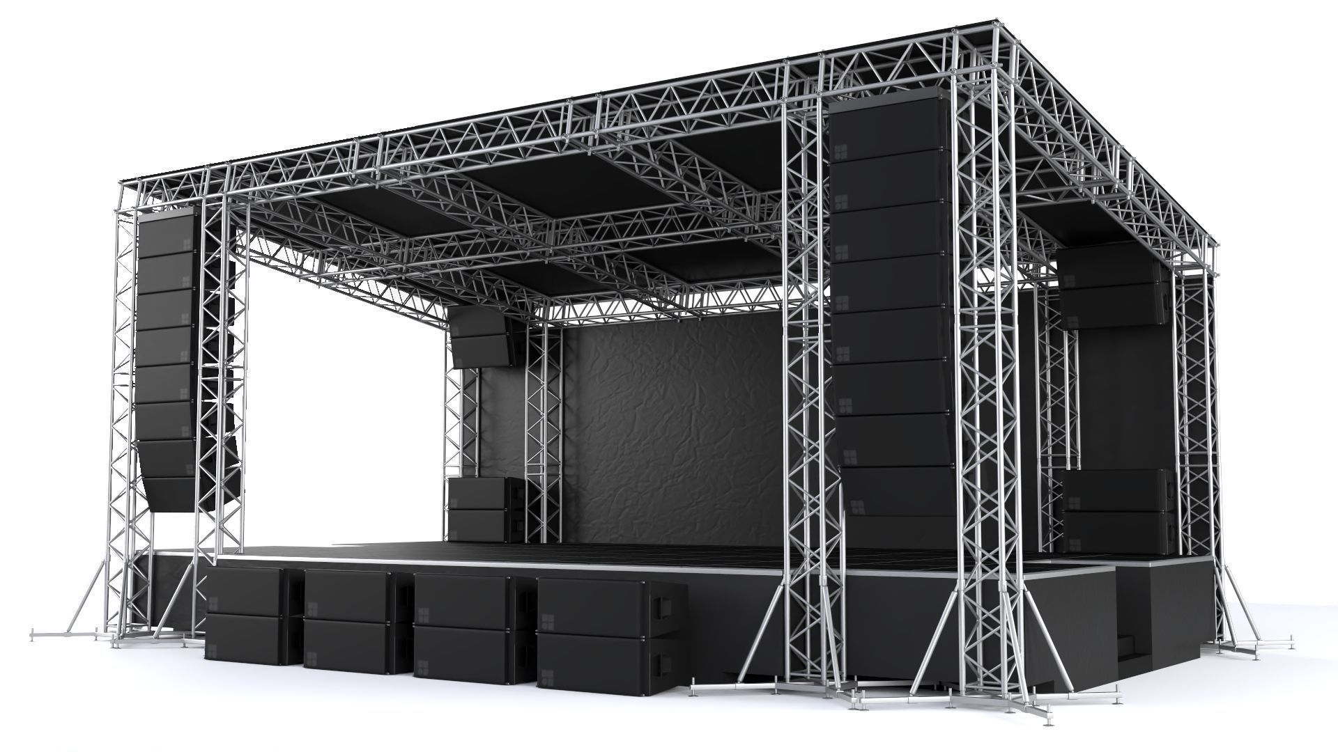 Concert Stage 07 3D model_5