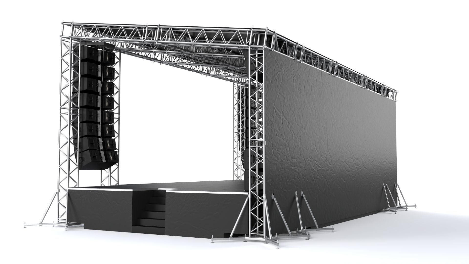 Concert Stage 07 3D model_4