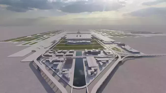 3D Airport-Airport 3D model