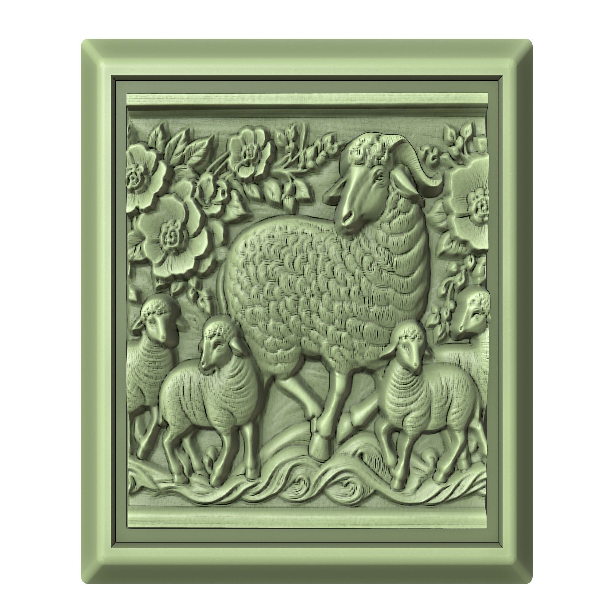 Sheep Animal 3D print model_2